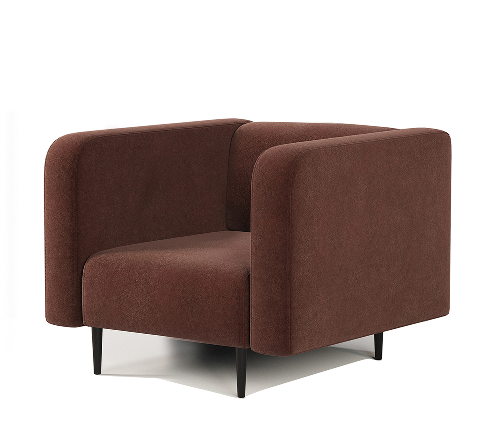 Изображение товара Кресло Шарм-дизайн Акцент 84x67x78 см велюр цвет дрим шоколад