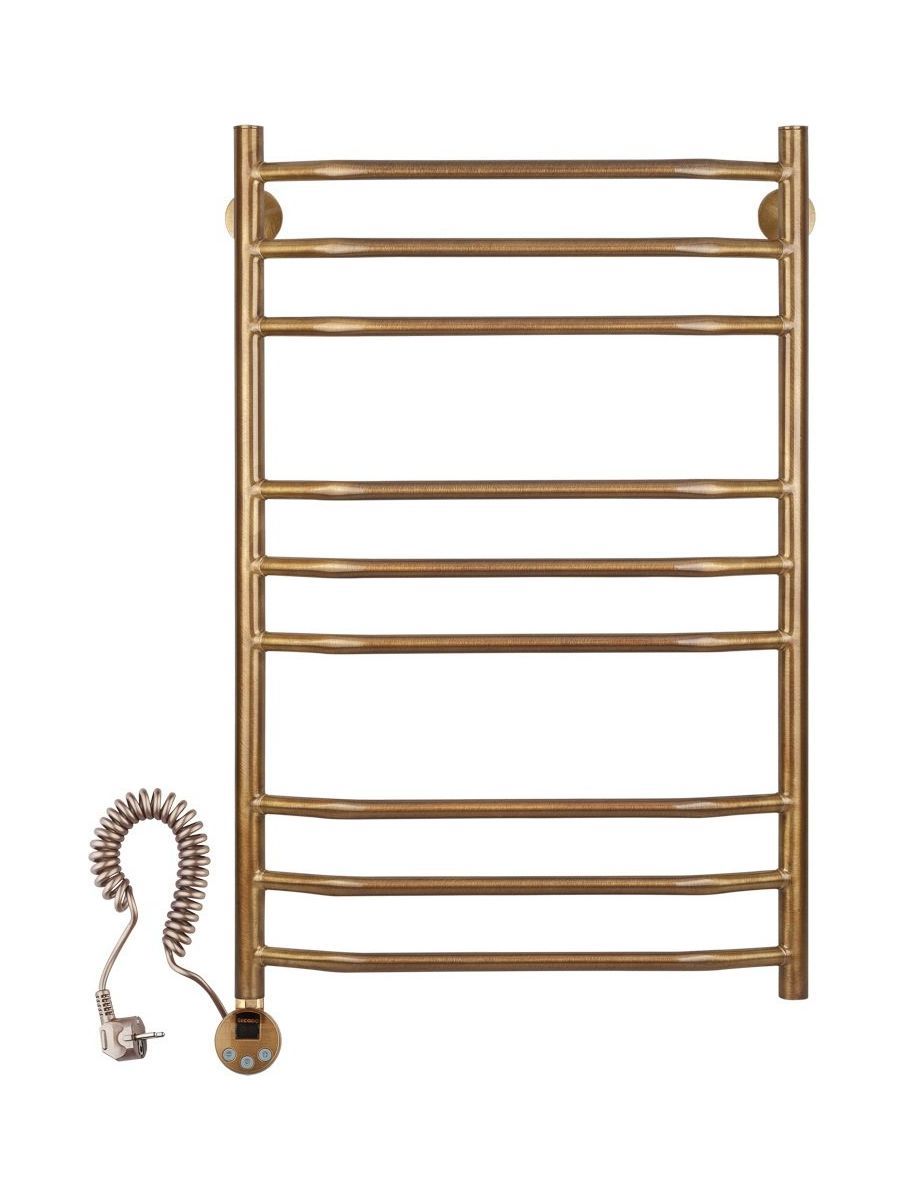 Изображение товара Полотенцесушитель электрический Secado Агата 2 L 500x800 мм 300 Вт с терморегулятором лесенка цвет бронза