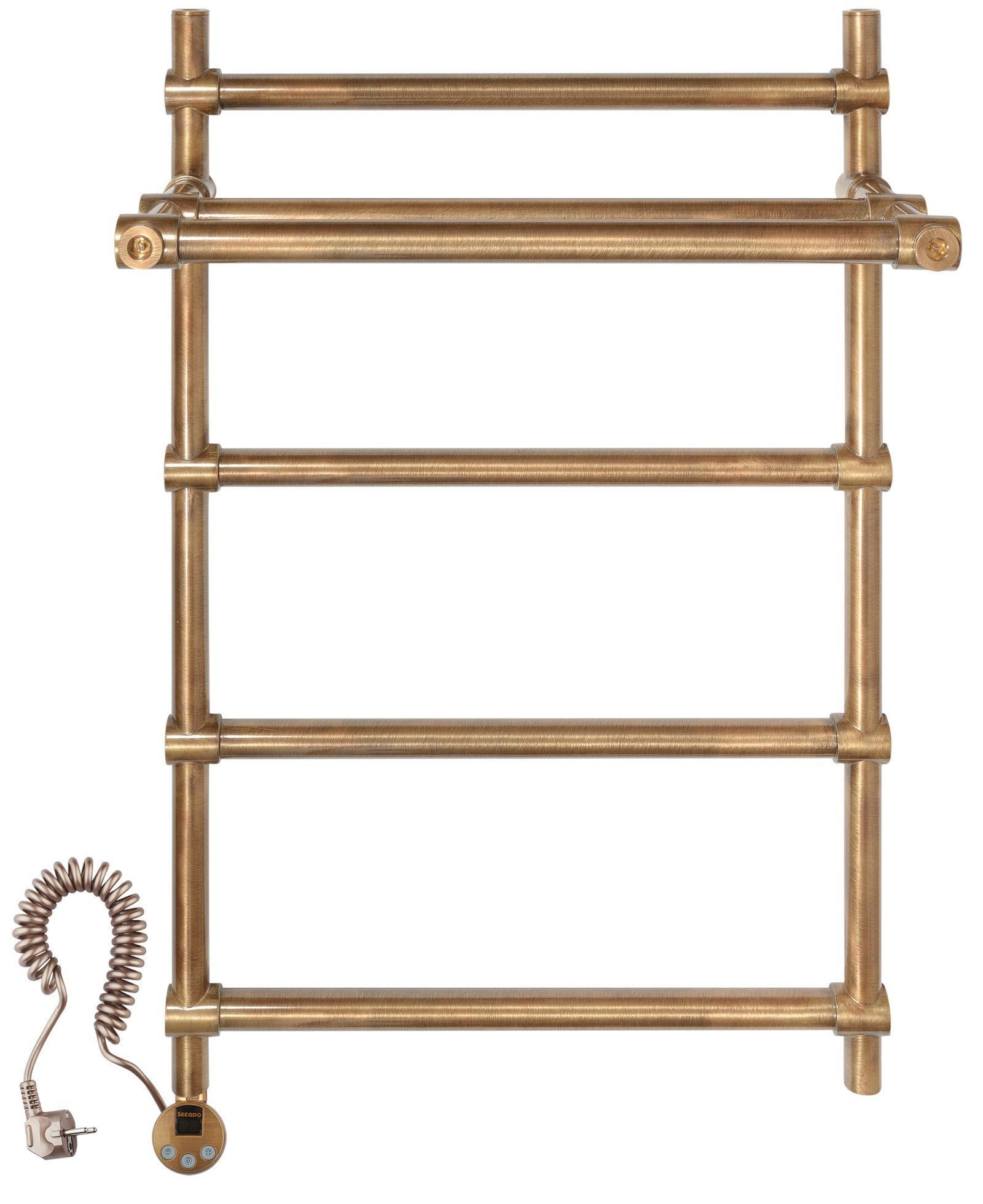 Изображение товара Электрический полотенцесушитель Secado Флоренция 3 L 500x800 мм бронза Механический терморегулятор
