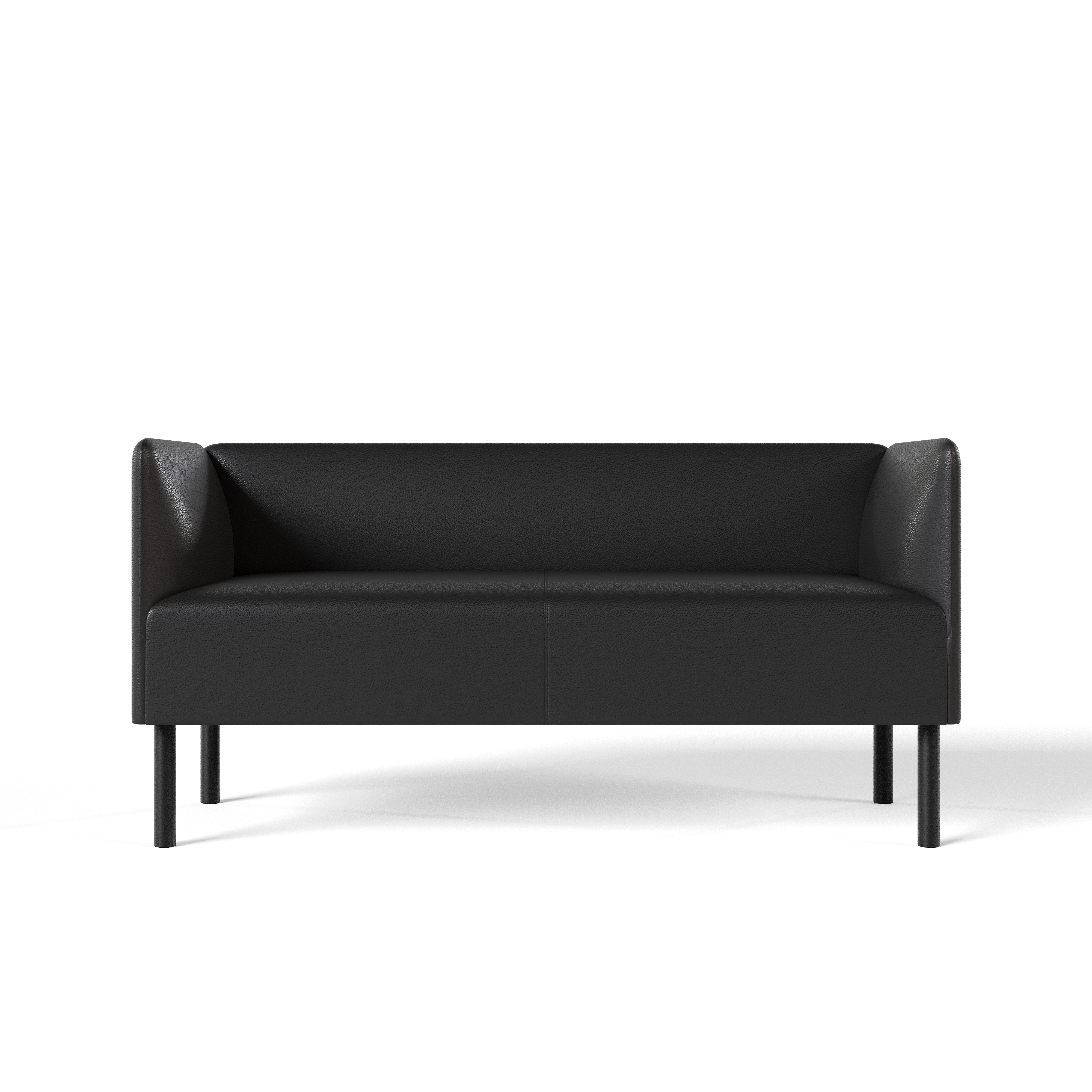 Изображение товара Диван Монреаль 150x75x54 см искусственная кожа черный SALON TRON