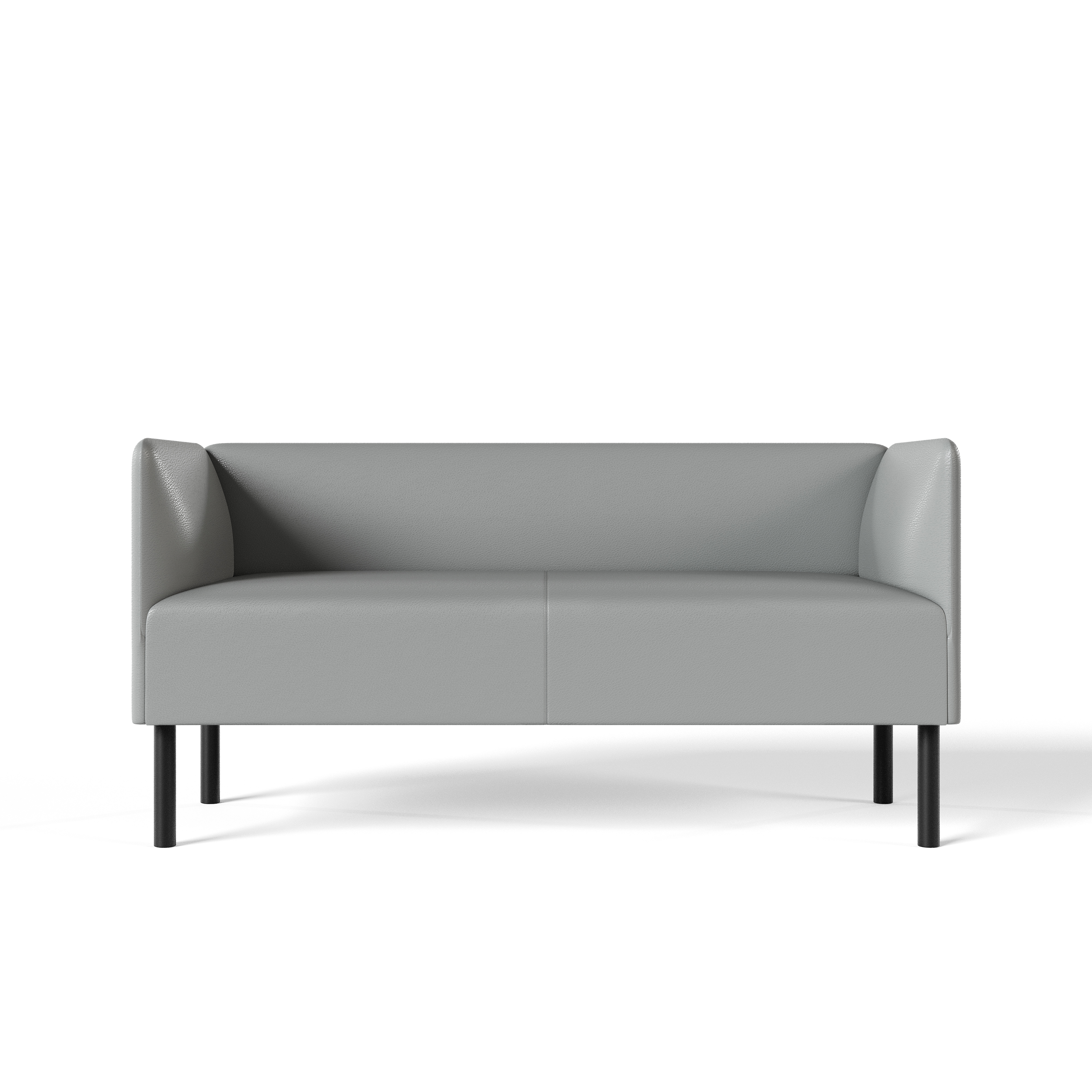 Изображение товара Диван прямой Salon tron Монреаль divan_monreal150_14 150x75x54 см искусственная кожа цвет экокожа серая
