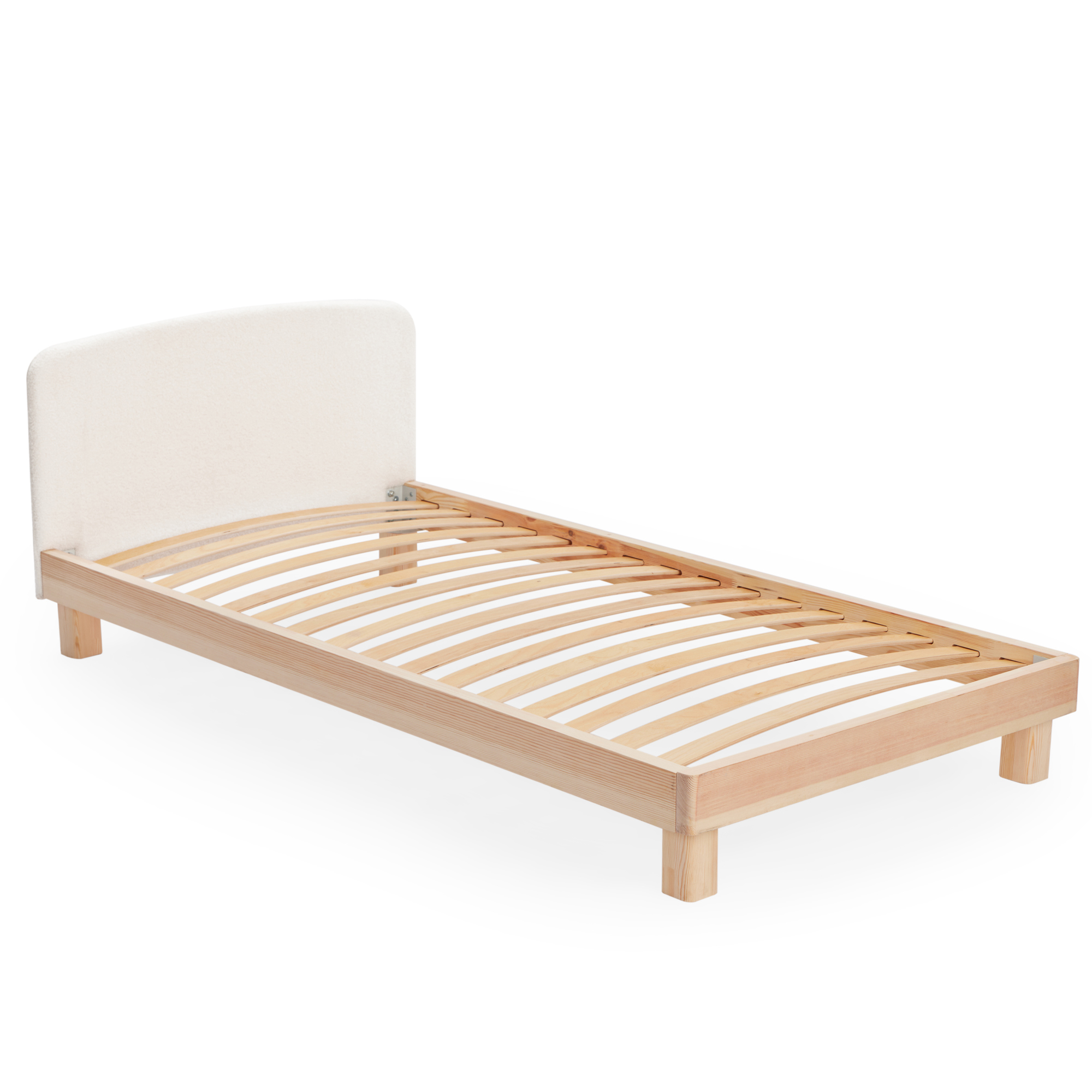 Изображение товара Детская кровать Happy baby Somna 180x90 см из дерева белая классика