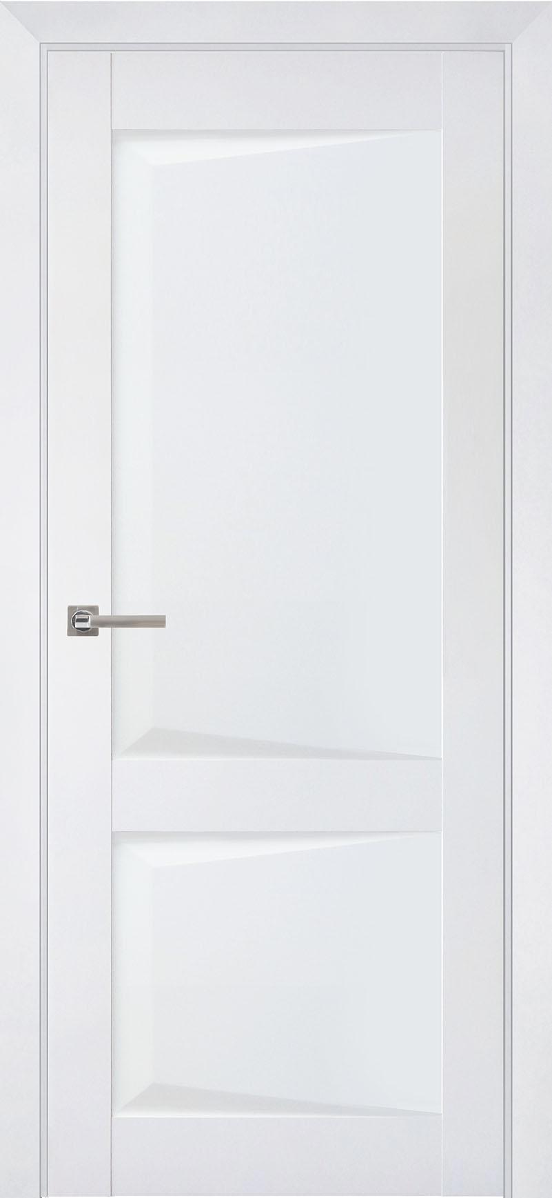 Изображение товара Дверь межкомнатная Uberture Перфекто 102 глухая 200x90см пленка ПВХ цвет barhat white без замка и петель