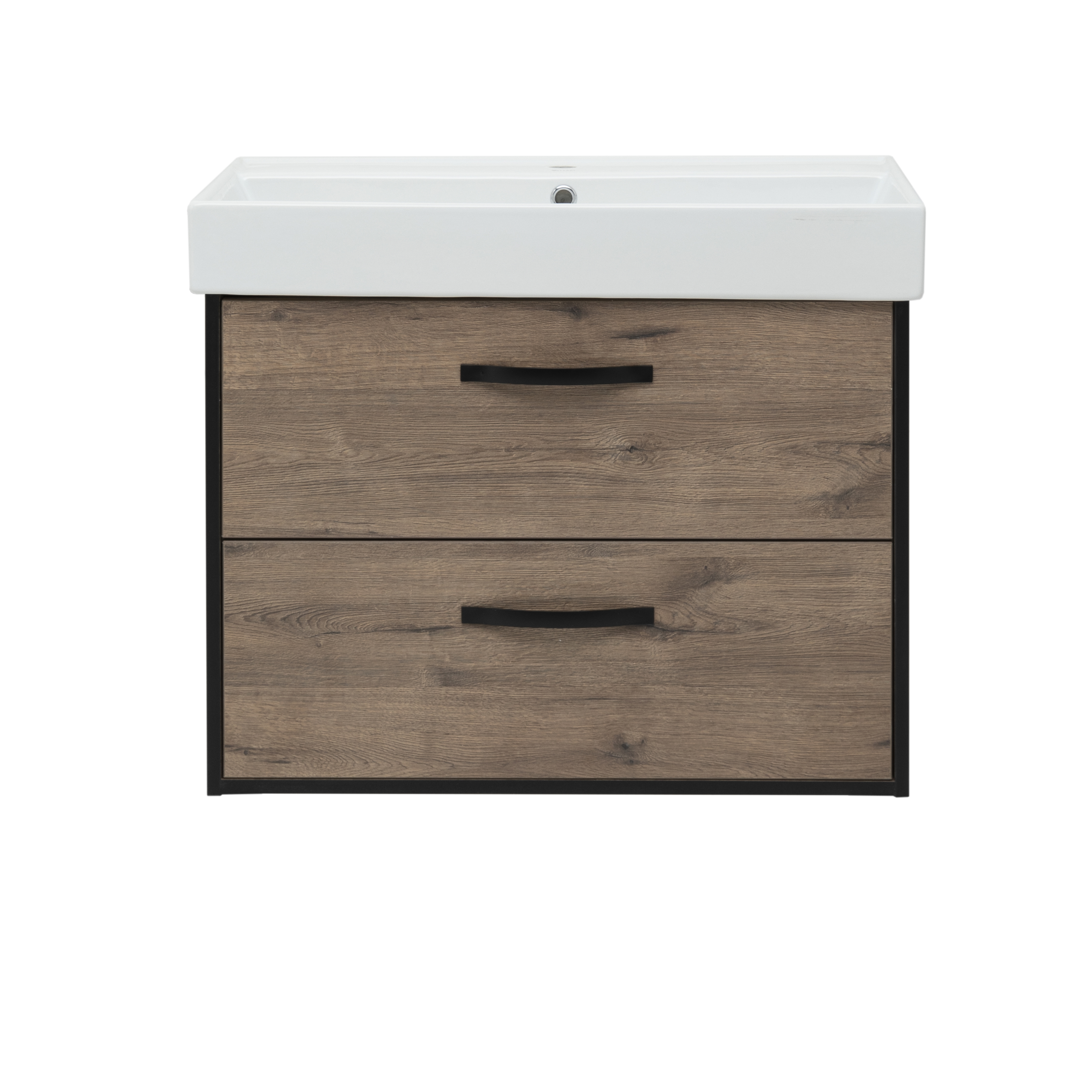 Изображение товара Тумба под раковину подвесная Aquanet Инди 100 см цвет дуб веллингтон