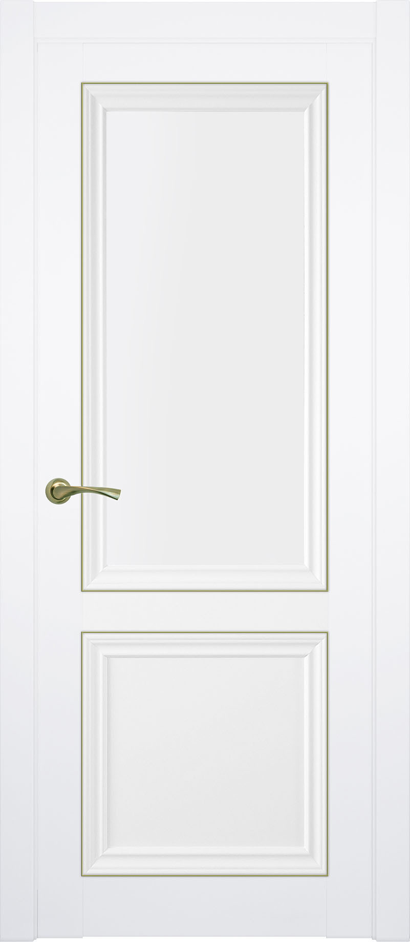 Изображение товара Дверь межкомнатная Uberture Prado p602 глухая 200x90см пленка ПВХ цвет аляска суперматовая без замка и петель