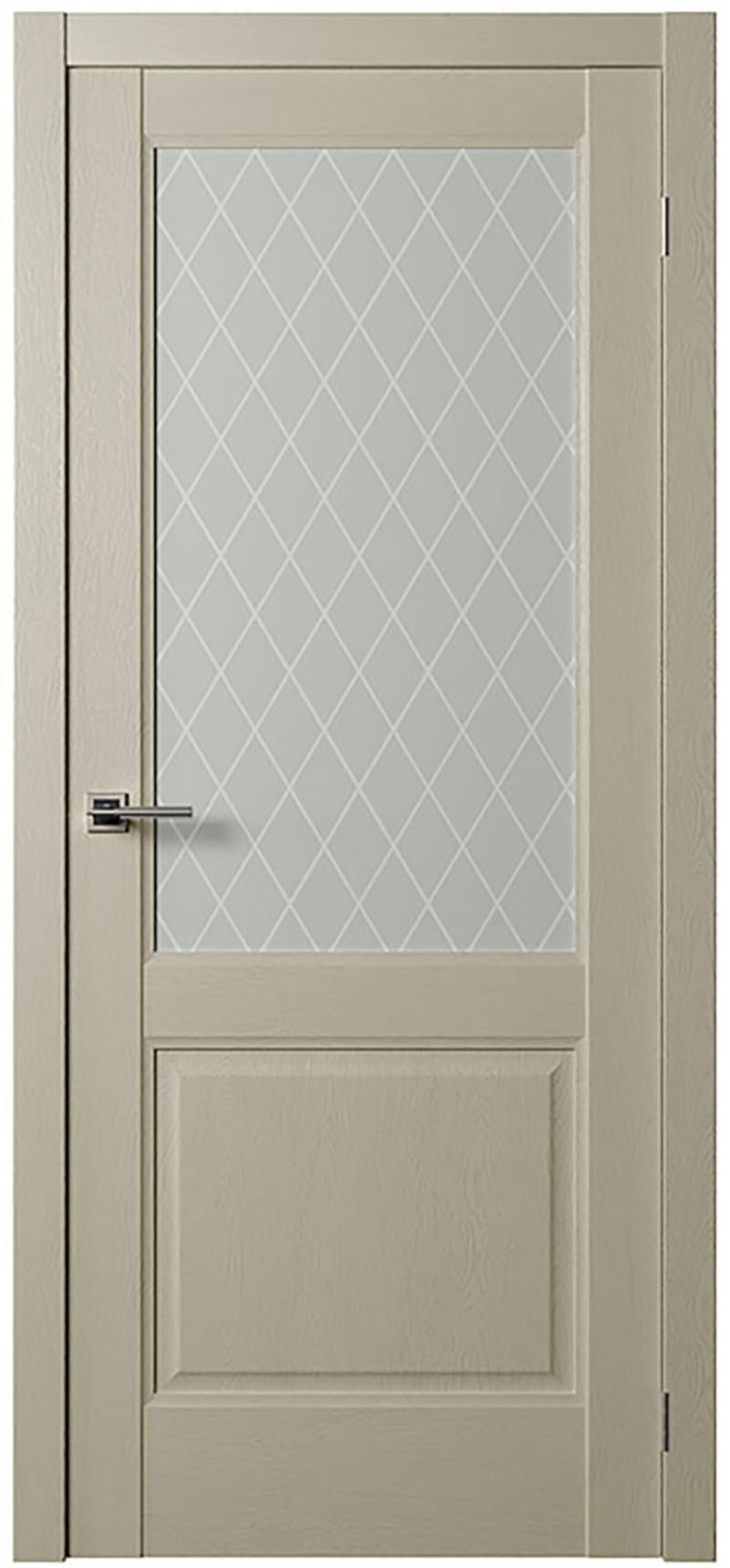 Изображение товара Дверь межкомнатная Двери регионов Нова 4 остеклённая 200x90см пленка ПВХ цвет сосна серена керамик без замка и петель