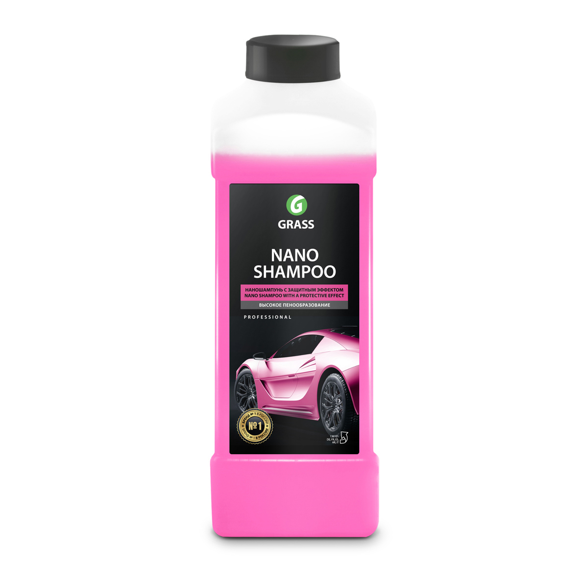 Изображение товара Автошампунь Grass Nano Shampoo 1 л для защиты лакокрасочного покрытия