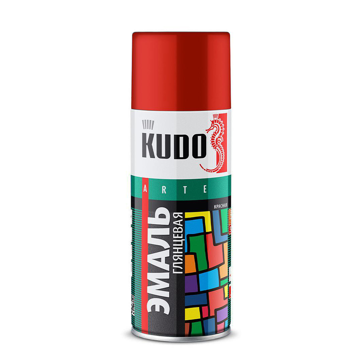 Изображение товара Глянцевая аэрозольная краска Kudo 520 мл для металла и дерева