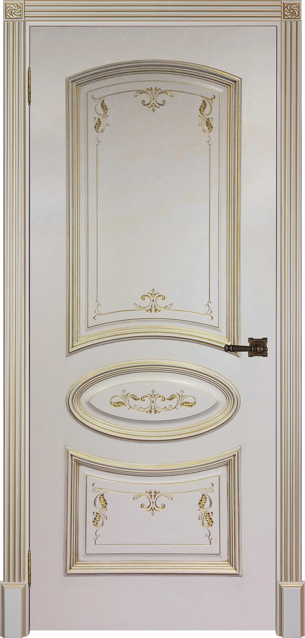 Изображение товара Дверь ДВЕРИ РЕГИОНОВ Багет 3 Глухая 200x60 См Эмаль Слоновая кость