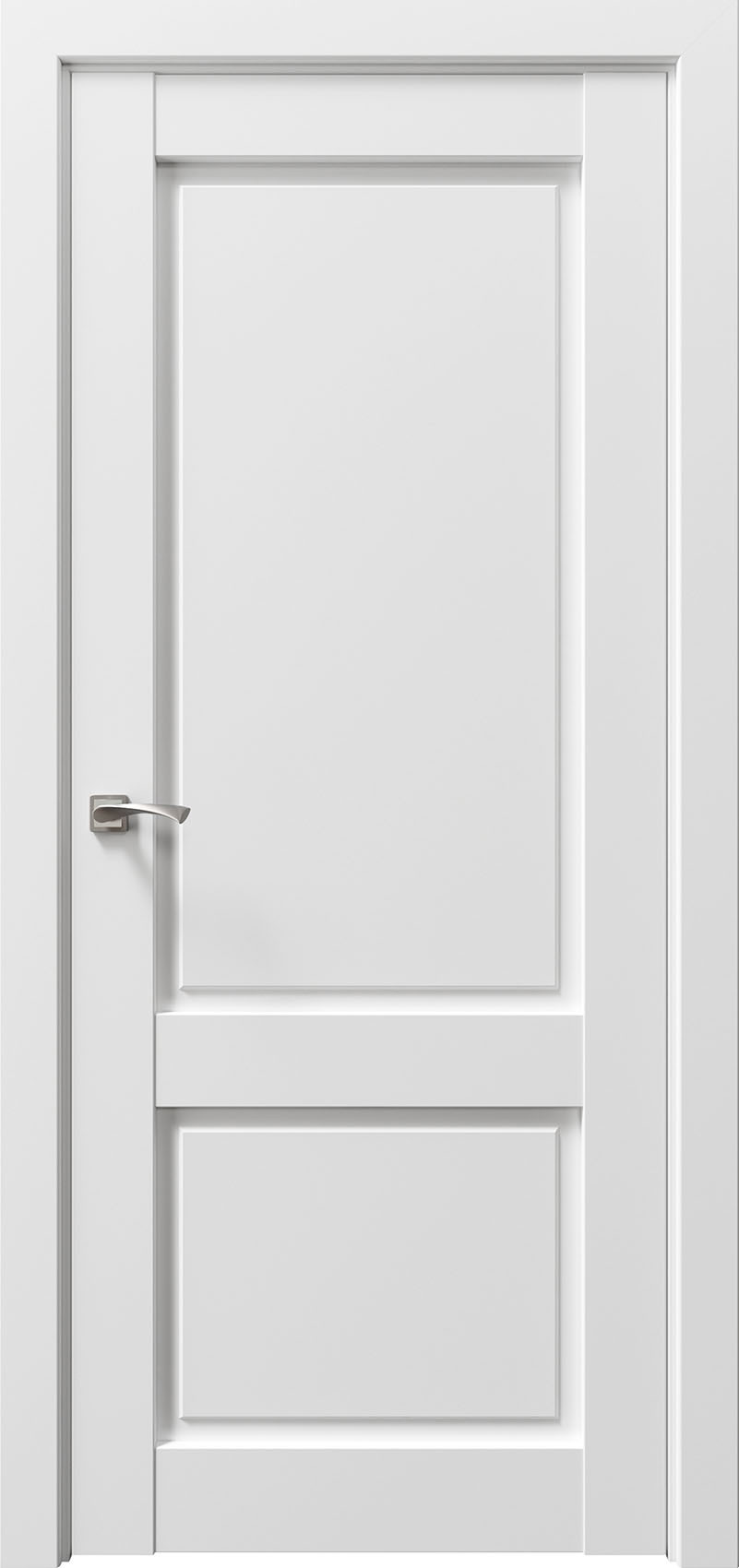 Изображение товара Дверь межкомнатная Uberture Сицилия 90001 глухая 200x70см пленка ПВХ цвет снежная королева без замка и петель