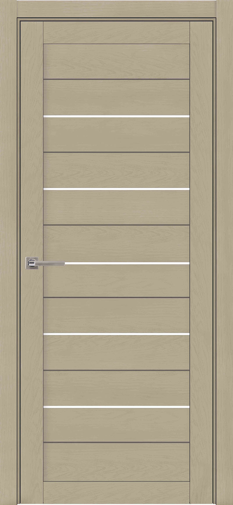 Изображение товара Дверь межкомнатная Uberture Light soft touch 2127 остеклённая 200x70см пленка ПВХ цвет софт кремовый без замка и петель