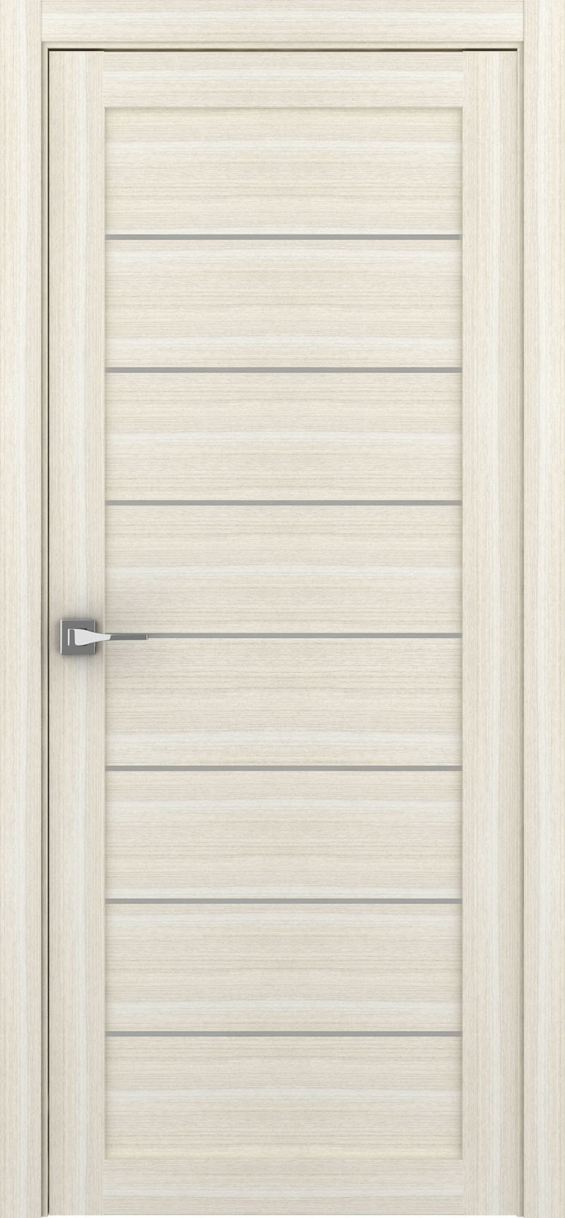 Изображение товара Дверь межкомнатная Uberture Eco-light 2125 остеклённая 200x90см пленка ПВХ цвет капучино велюр без замка и петель