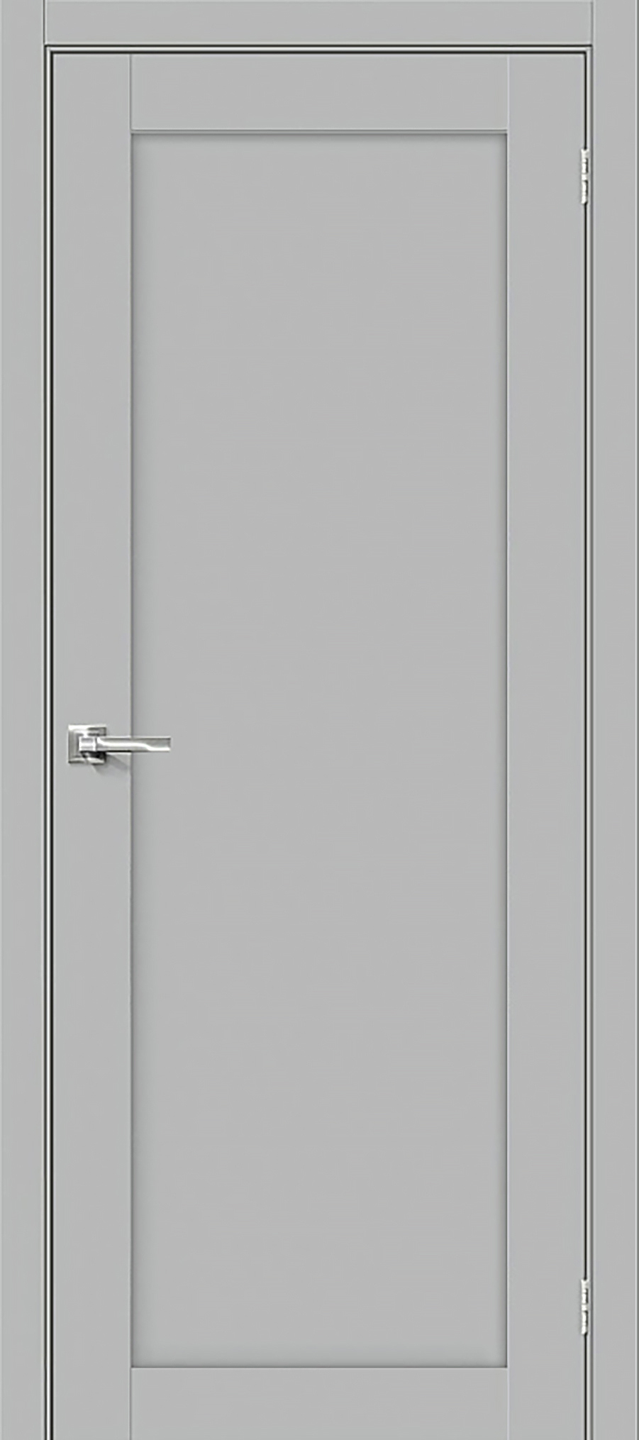 Изображение товара Дверь межкомнатная Uberture Parma 1220 глухая 200x90см пленка ПВХ цвет серый без замка и петель