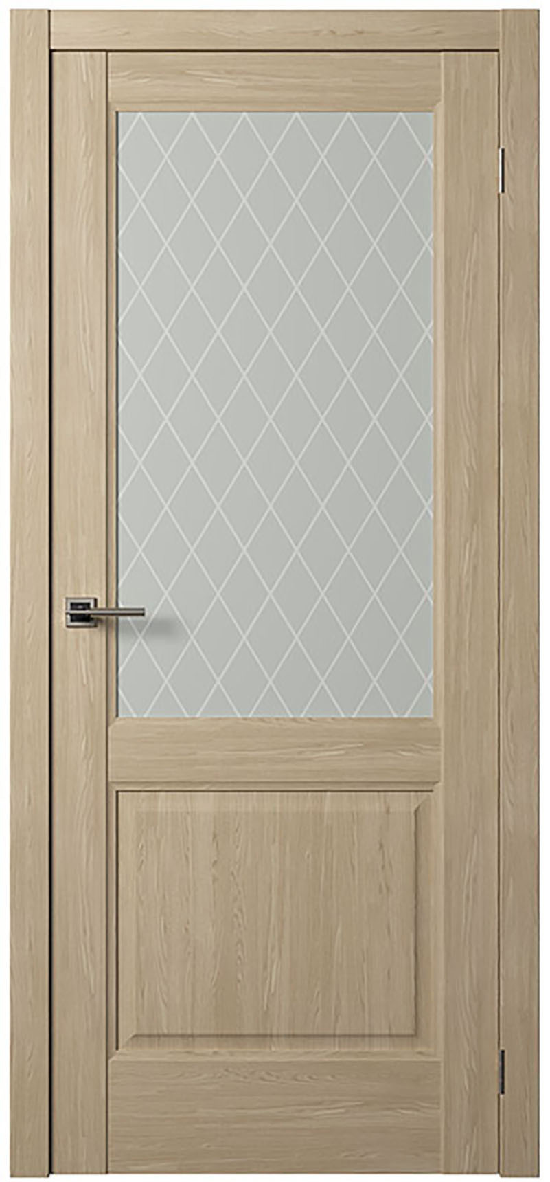 Изображение товара Дверь межкомнатная Двери регионов Нова 4 остеклённая 200x70см пленка ПВХ цвет сосна дуб натуральный без замка и петель