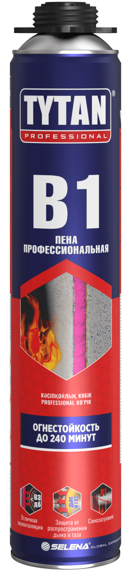 Изображение товара Пена монтажная профессиональная TYTAN PROFESSIONAL В1 750 мл огнеупорная для герметизации и крепежа