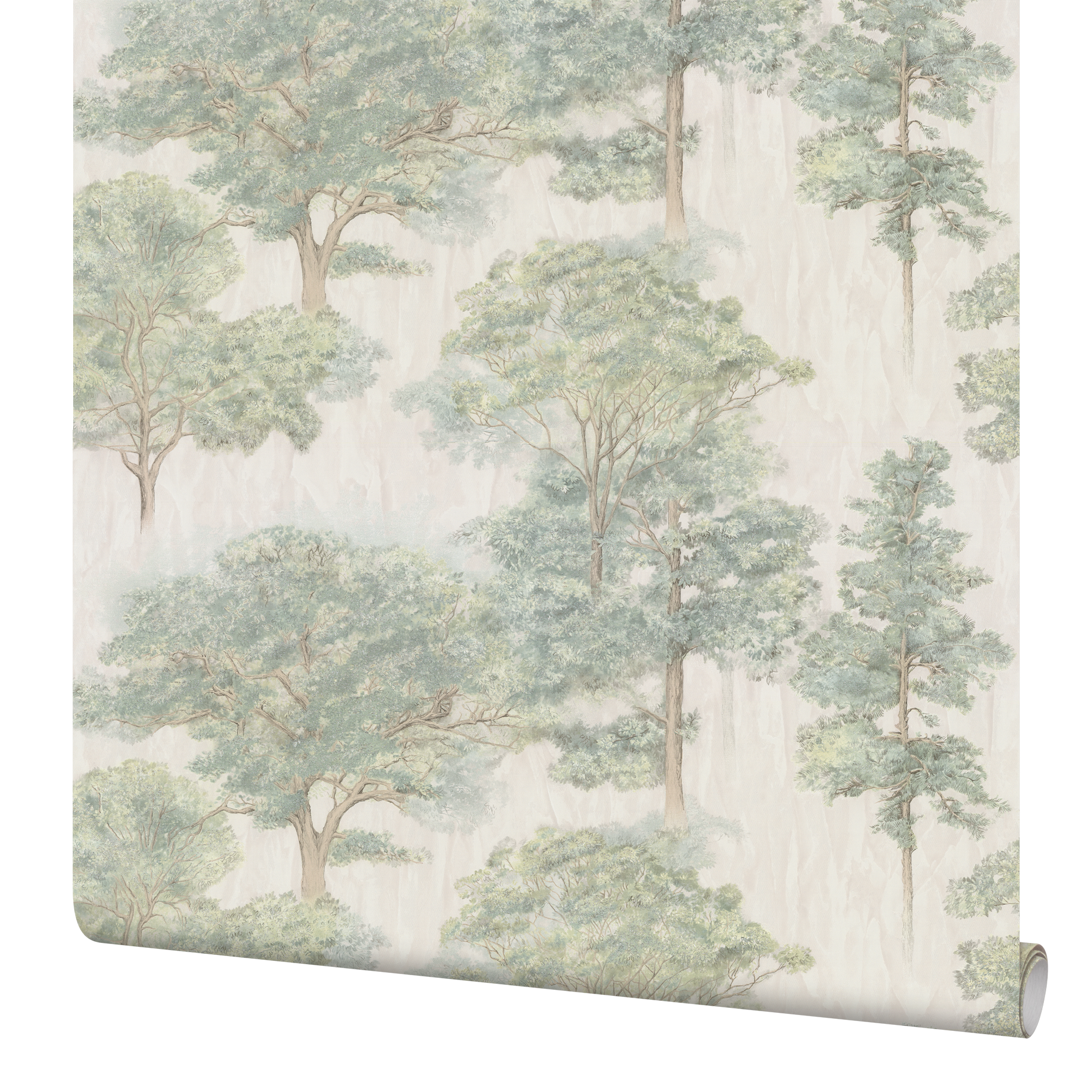 Изображение товара Обои флизелиновые Palitra Home Taina Lesa зеленые 1.06 м HC72463-27 с рисунком растений