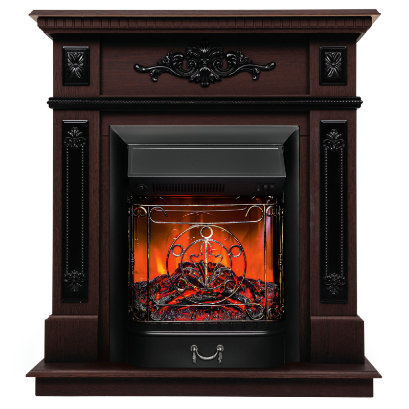 Изображение товара Электрокамин комплект Realflame Lilian STD/EUG DN с очагом Majestic Lux BL, орех