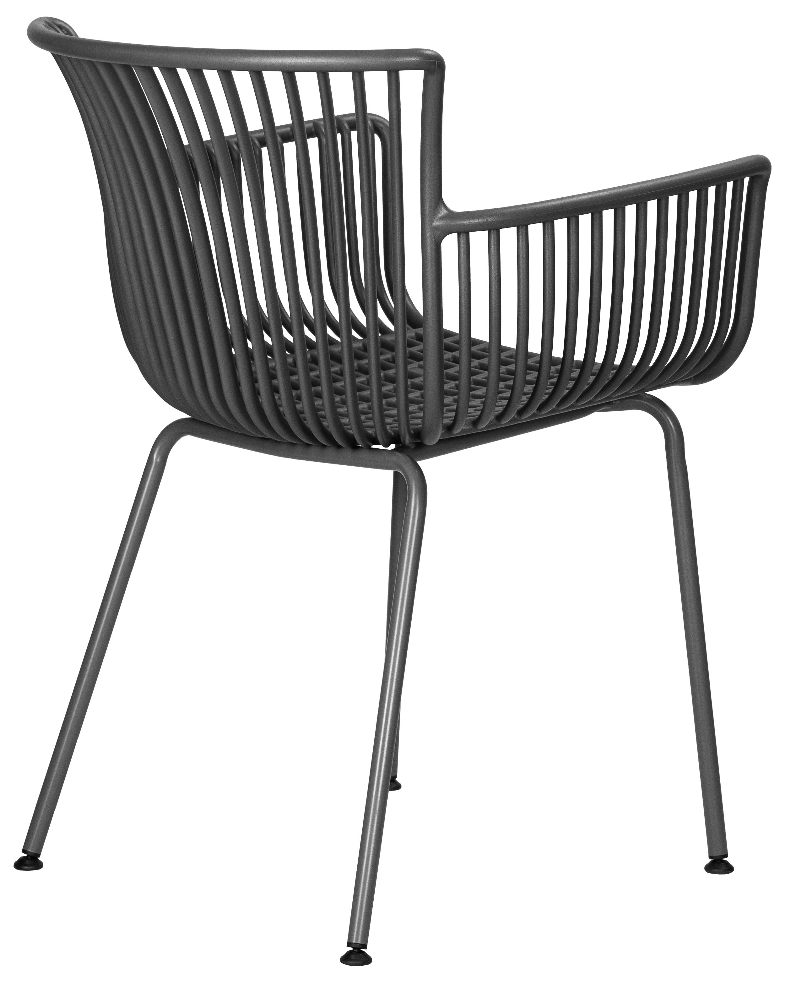 Изображение товара Кухонный стул Dobrin Ross GR-04 56x81x58.2 см пластик темно-серый комплект 4 шт