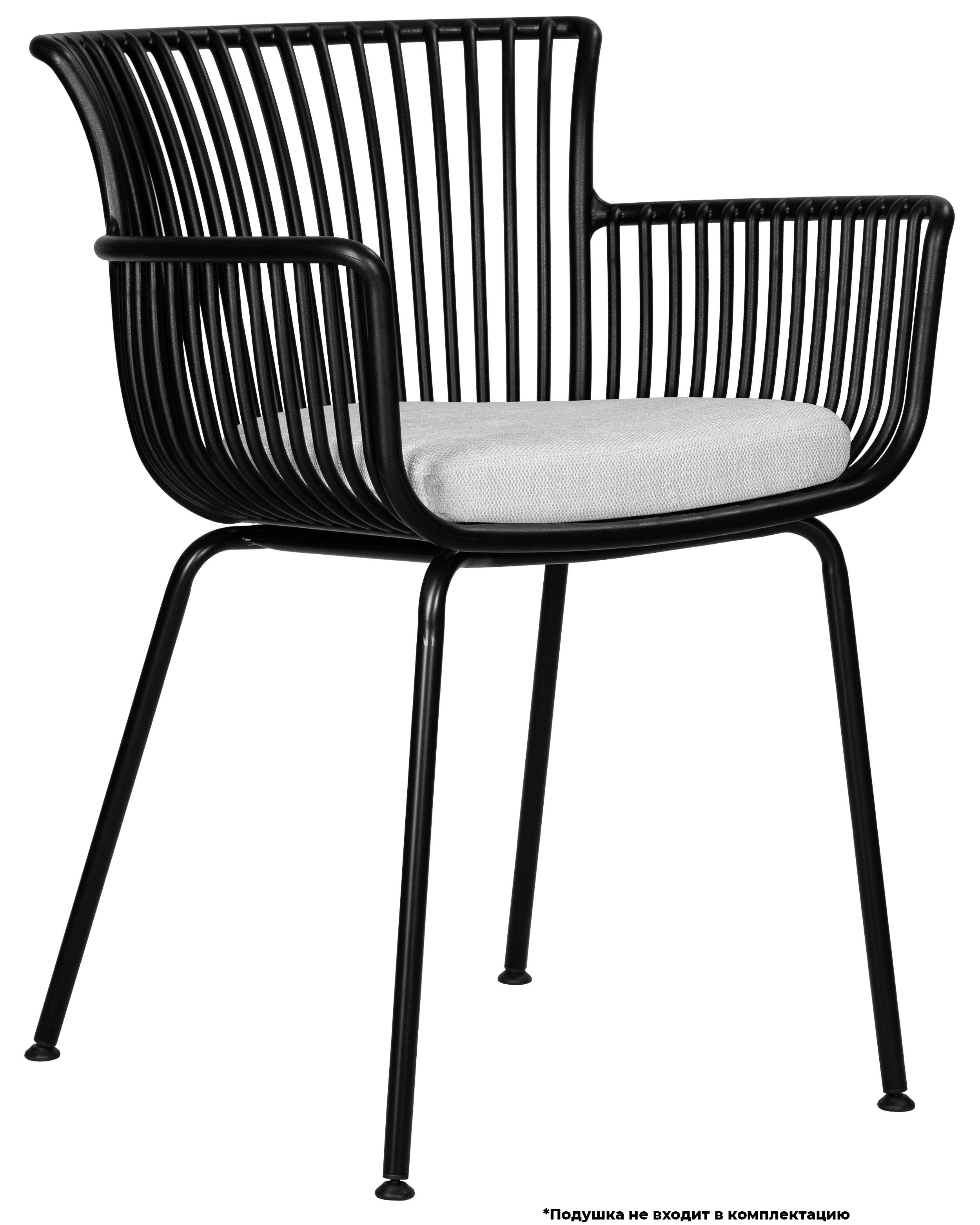 Изображение товара Кухонный стул Dobrin Ross B-03 4 шт черный пластик металл современный дизайн