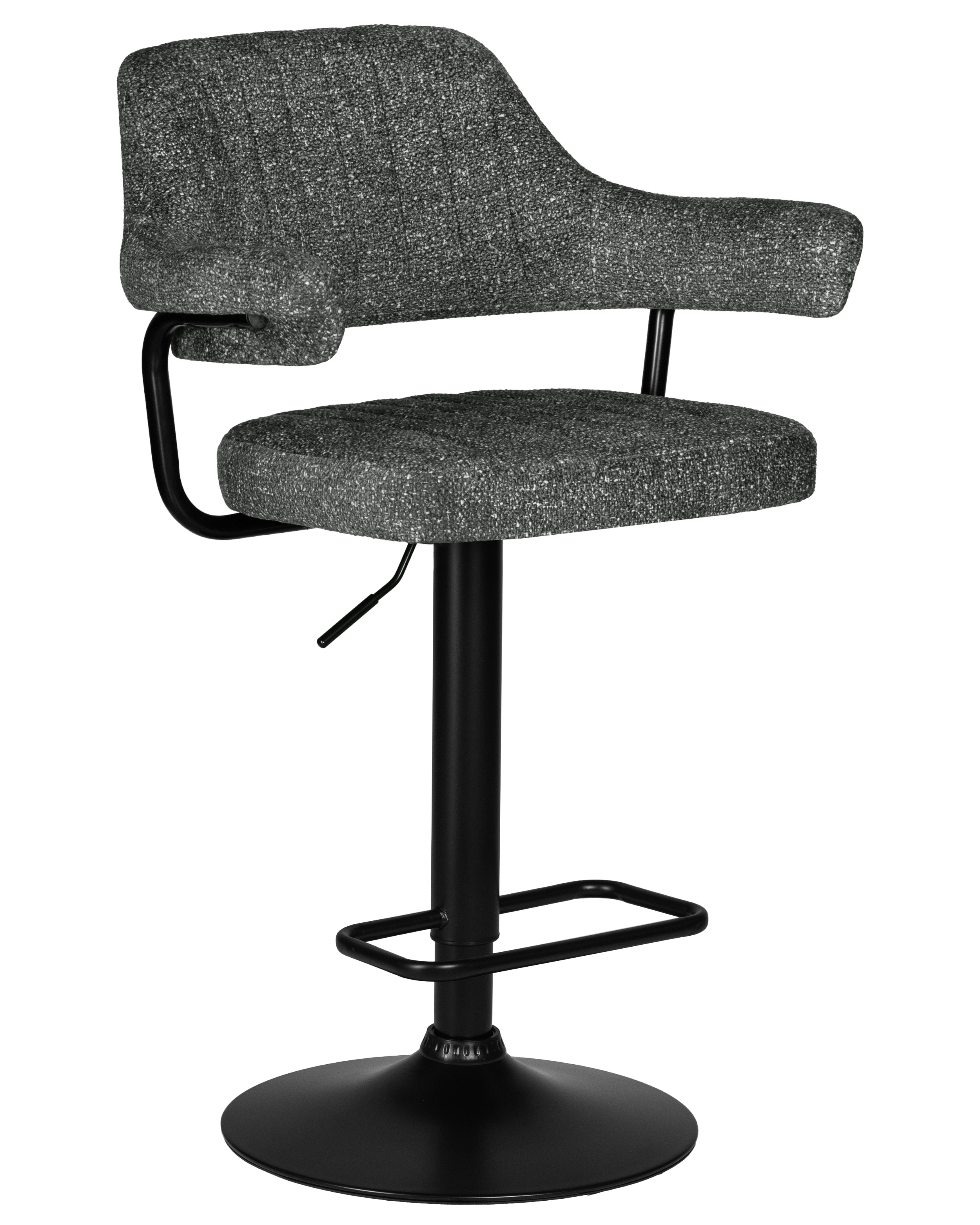 Изображение товара Стул барный Dobrin Charly black 61x120 см цвет серый