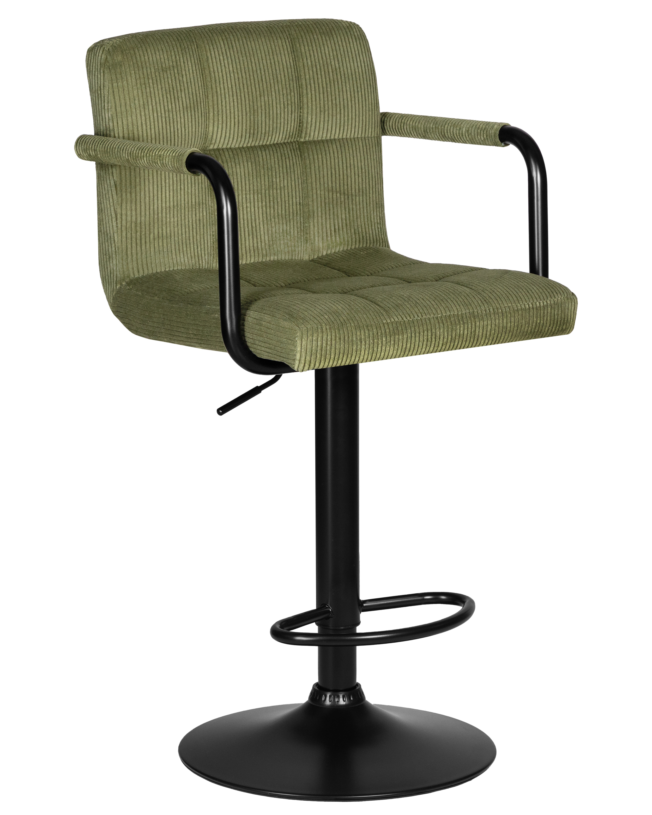 Изображение товара Стул барный Dobrin Kruger arm black 51x113 см цвет зеленый