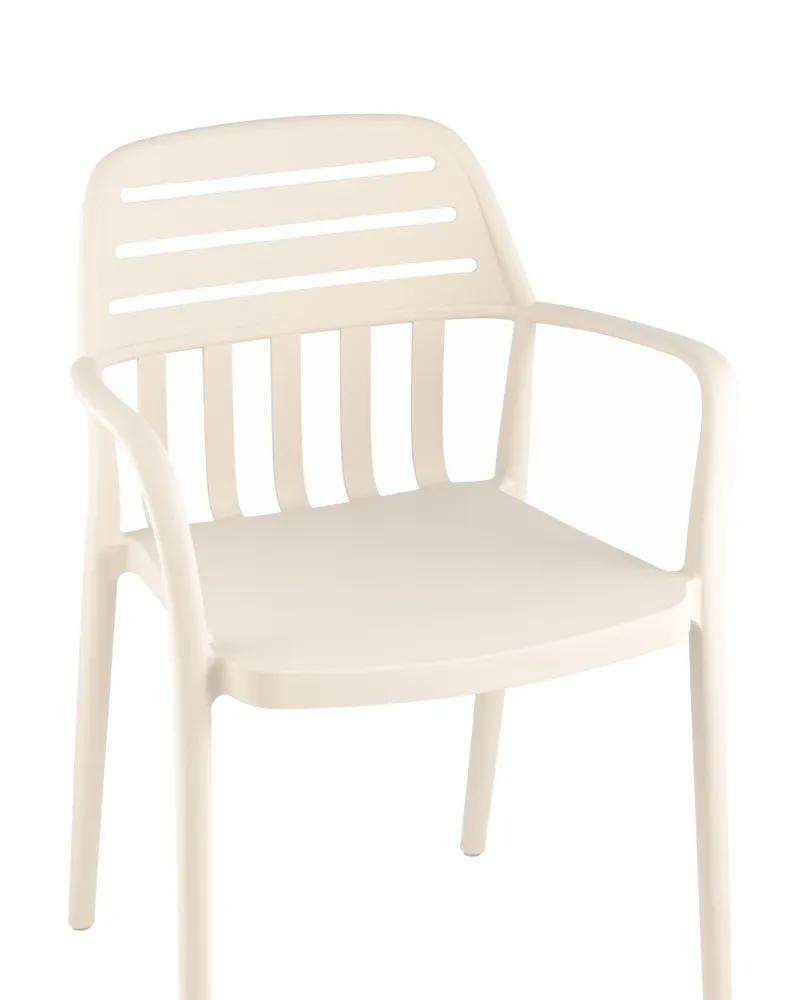 Изображение товара Стул Stool group Siena 43x80x56.5 см пластик цвет бежевый 2 шт.
