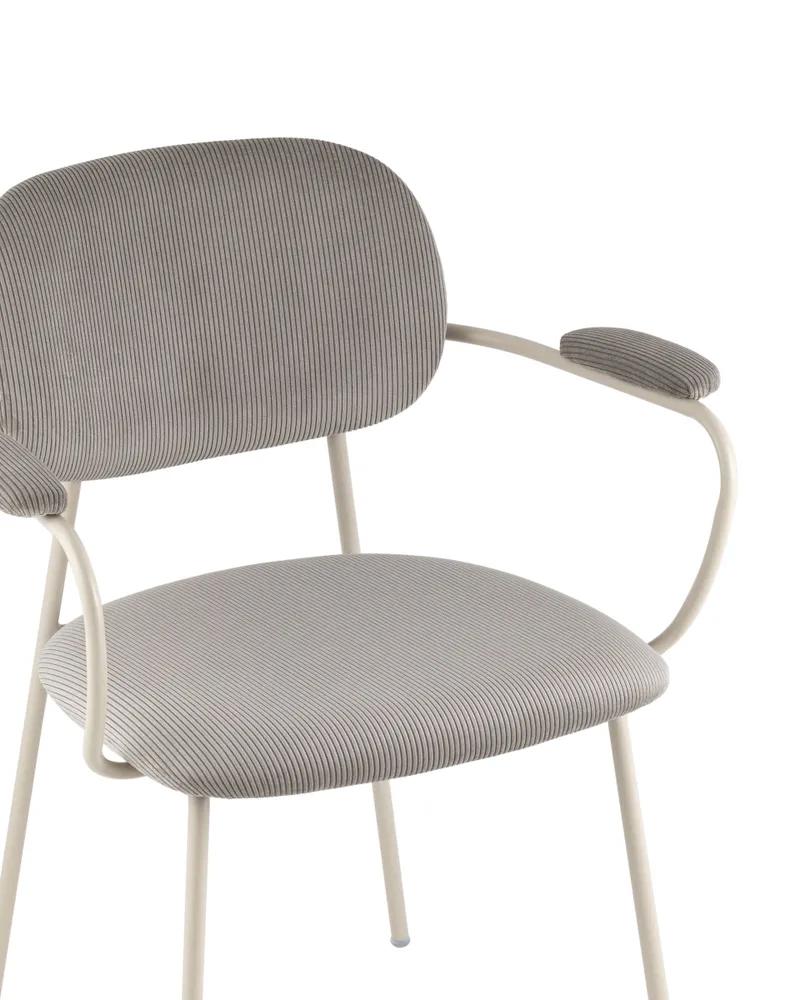 Изображение товара Обеденный стул Кэрол серый Вельвет современный стиль 4 шт