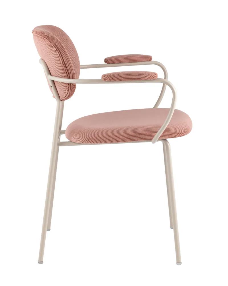 Изображение товара Стул Stool group Кэрол 44.5x77x52 см вельвет цвет пыльно-розовый