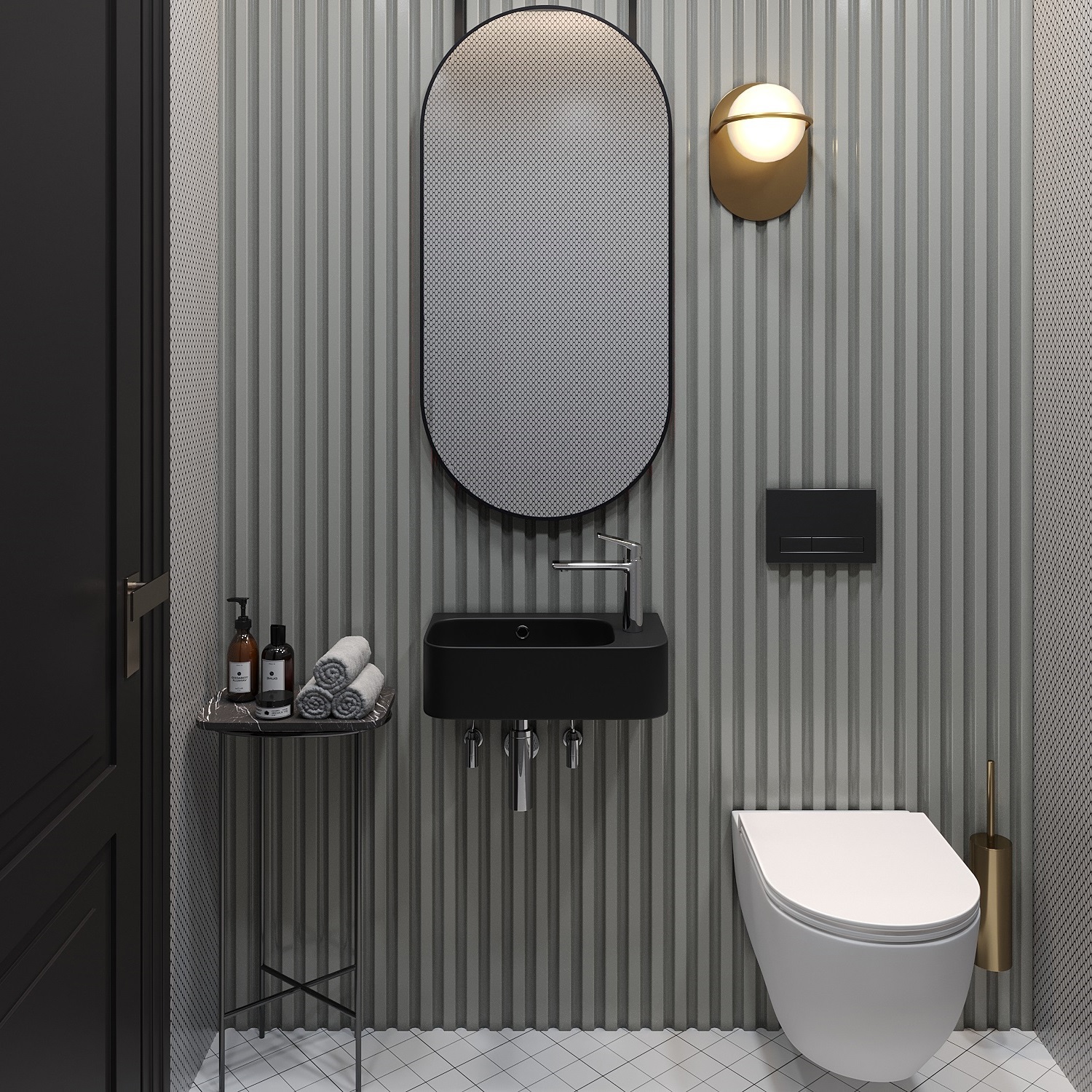 Изображение товара Раковина Lavinia Boho bathroom sink 20216520R 45см черная комплект