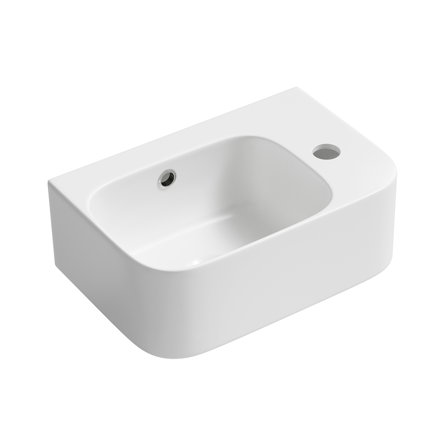 Изображение товара Раковина Lavinia boho Bathroom Sink 20216559R 37см белая с донным клапаном и сифоном