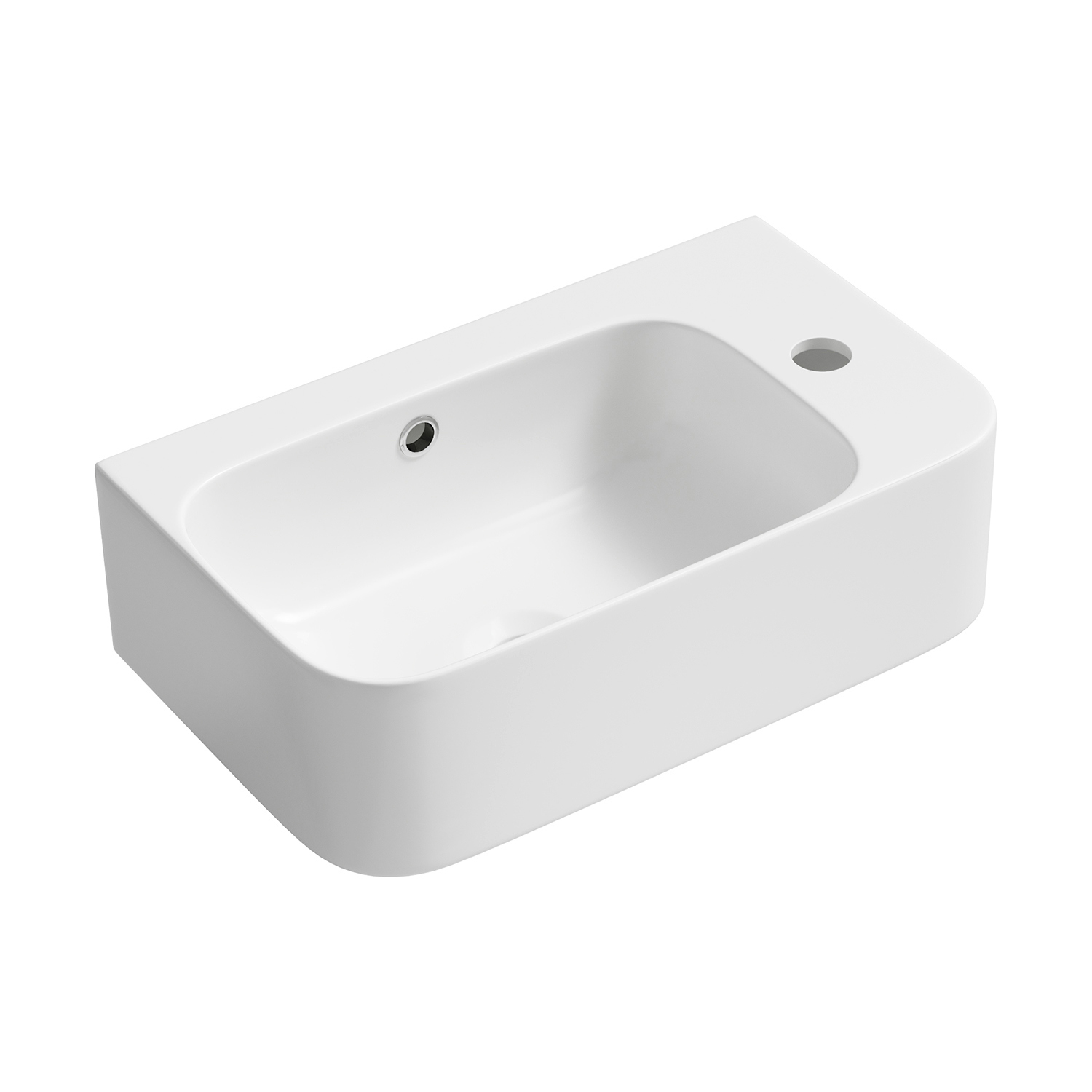 Изображение товара Раковина Lavinia Boho Bathroom Sink 45 см белый глянцевый с комплектом аксессуаров