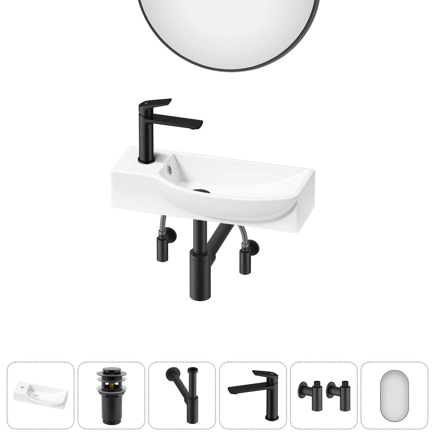 Изображение товара Раковина Lavinia Boho Bathroom Sink 20219654R 50 см комплект