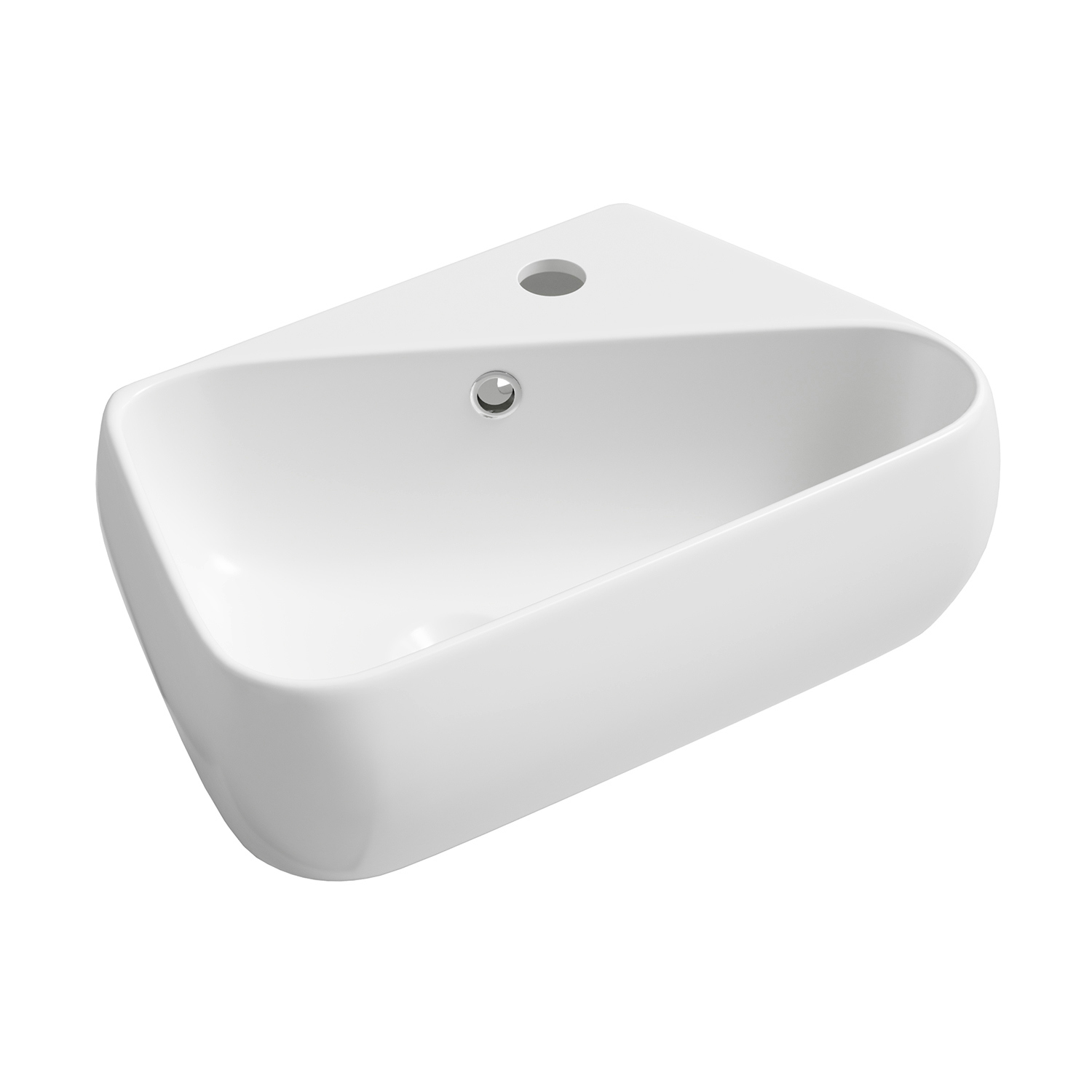 Изображение товара Раковина Lavinia boho bathroom sink 44 см белая с комплектом аксессуаров