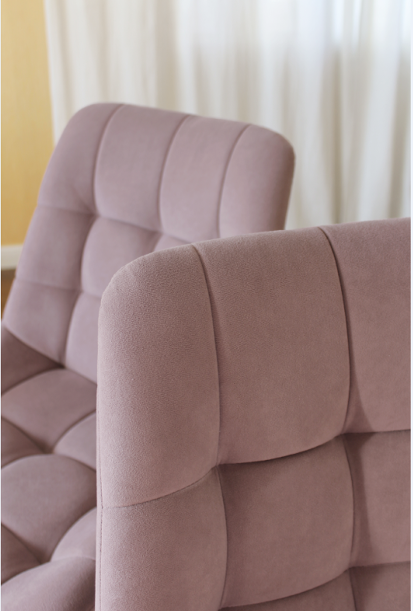 Изображение товара Стул Дсв мебель 62406 50x85x41 см велюр цвет пудра