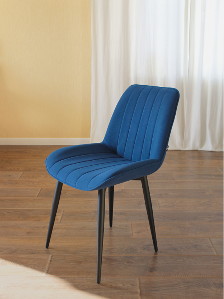 Изображение товара Комплект из 2 стульев Дсв мебель 62383 синие стиль Лофт комфорт Россия