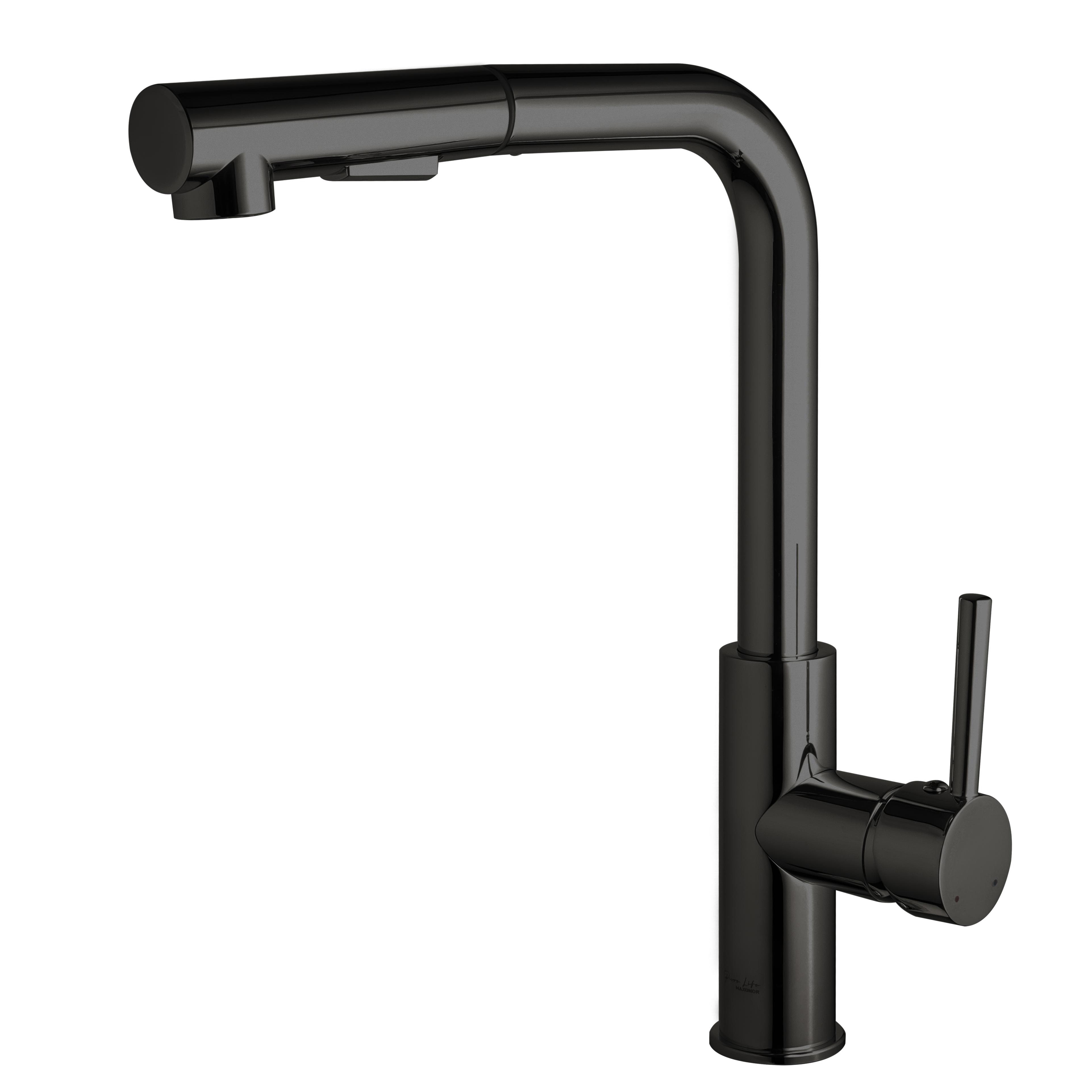 Изображение товара Смеситель для кухни Maxonor pure life PL4287-9 поворотный 31 см графит