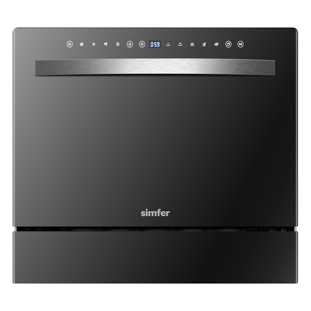 Изображение товара Посудомоечная машина Simfer dbb6501 55 см 5 программ цвет черный
