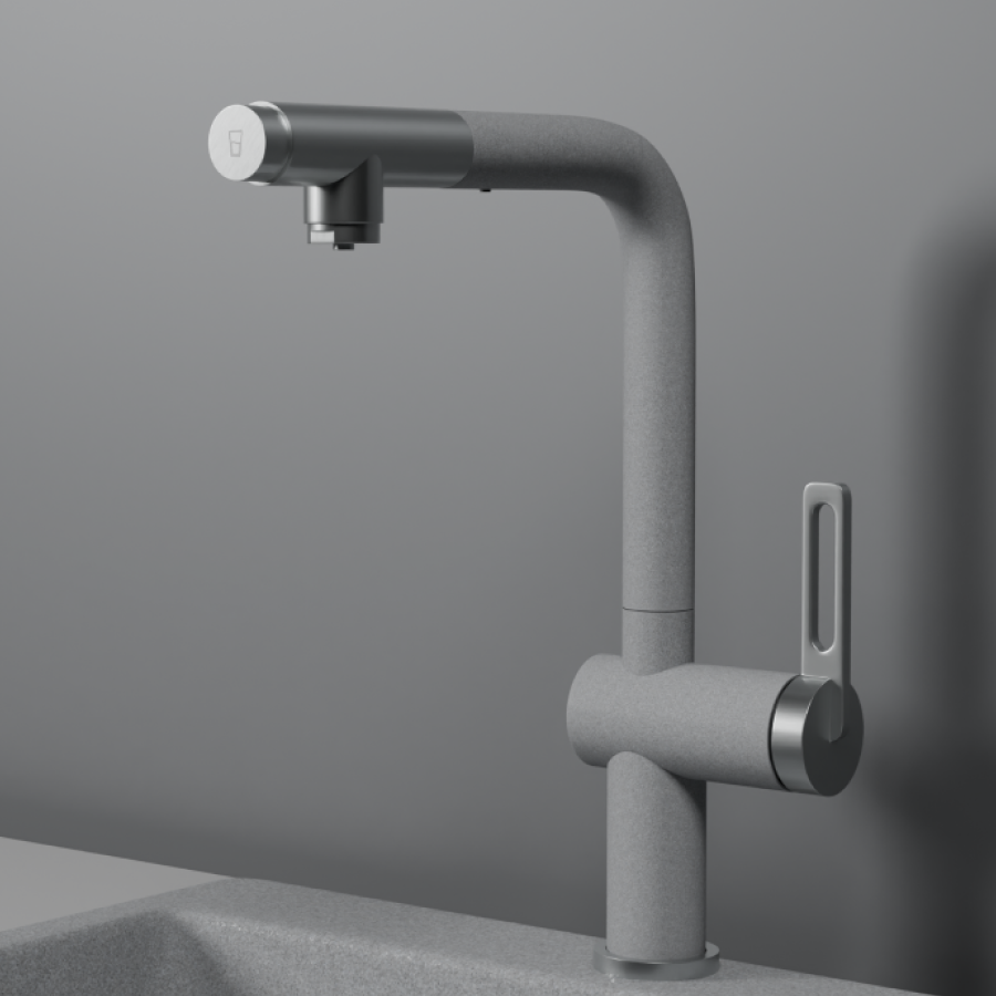 Изображение товара Смеситель Granula 8169 БАЗАЛЬТ с выдвижным изливом