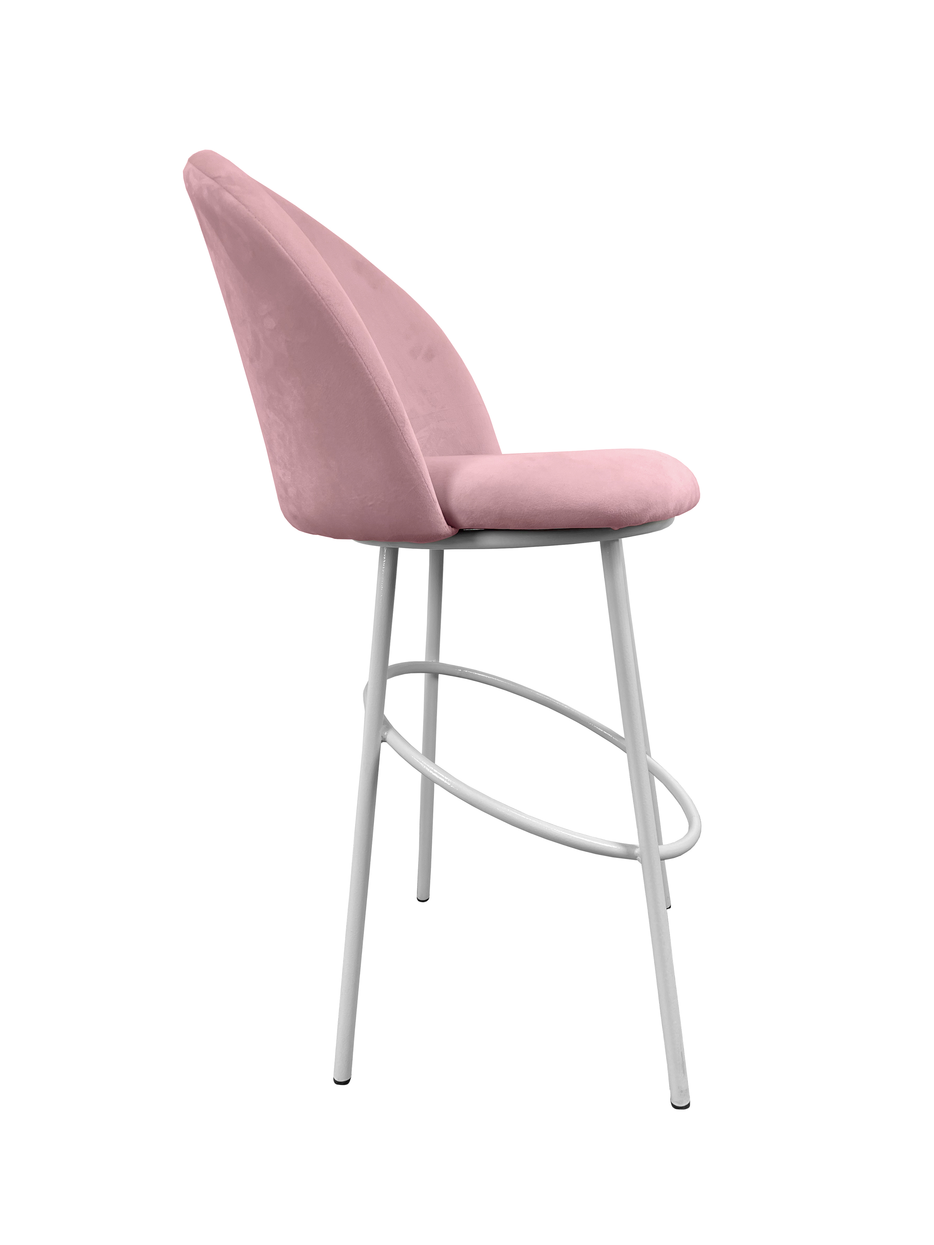 Изображение товара Стул M-group Полубарный 13155401 44x104x50 см велюр цвет белый