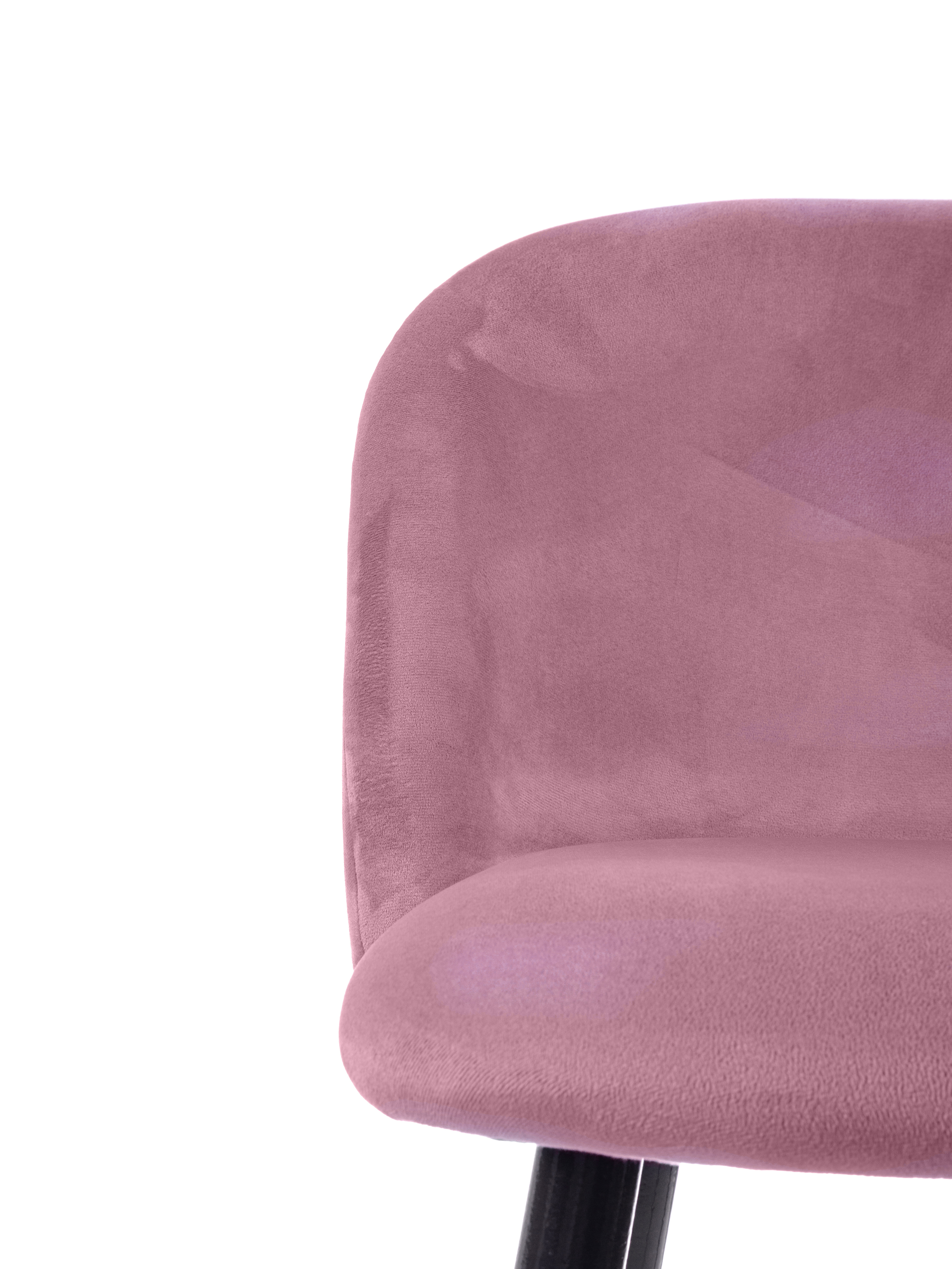 Изображение товара Стул M-group Бостон 13130454 велюр черный 44x87x42 см современный дизайн