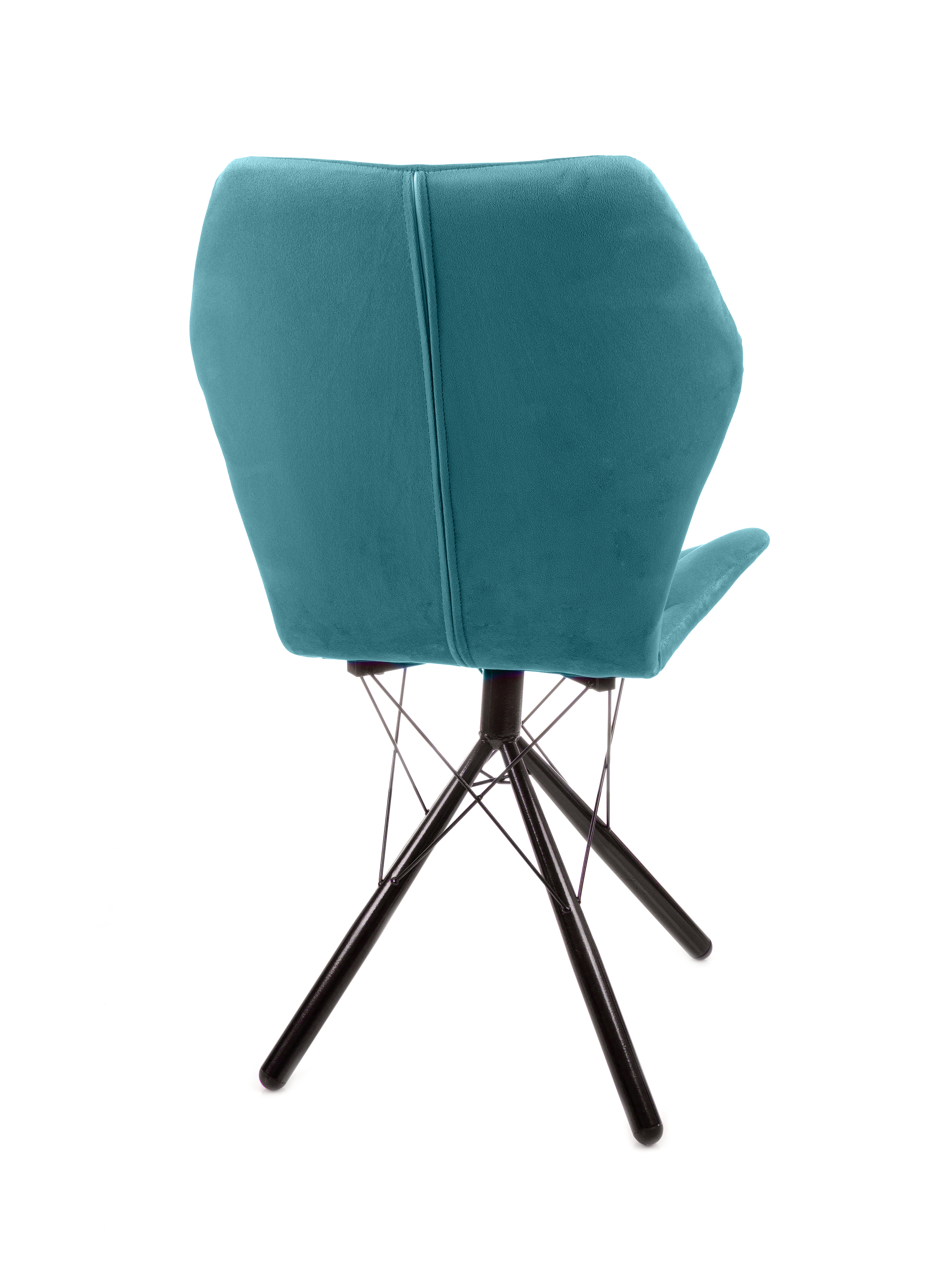 Изображение товара Обеденный стул М-групп Бабочка 14090451 с велюром и металлическими ножками