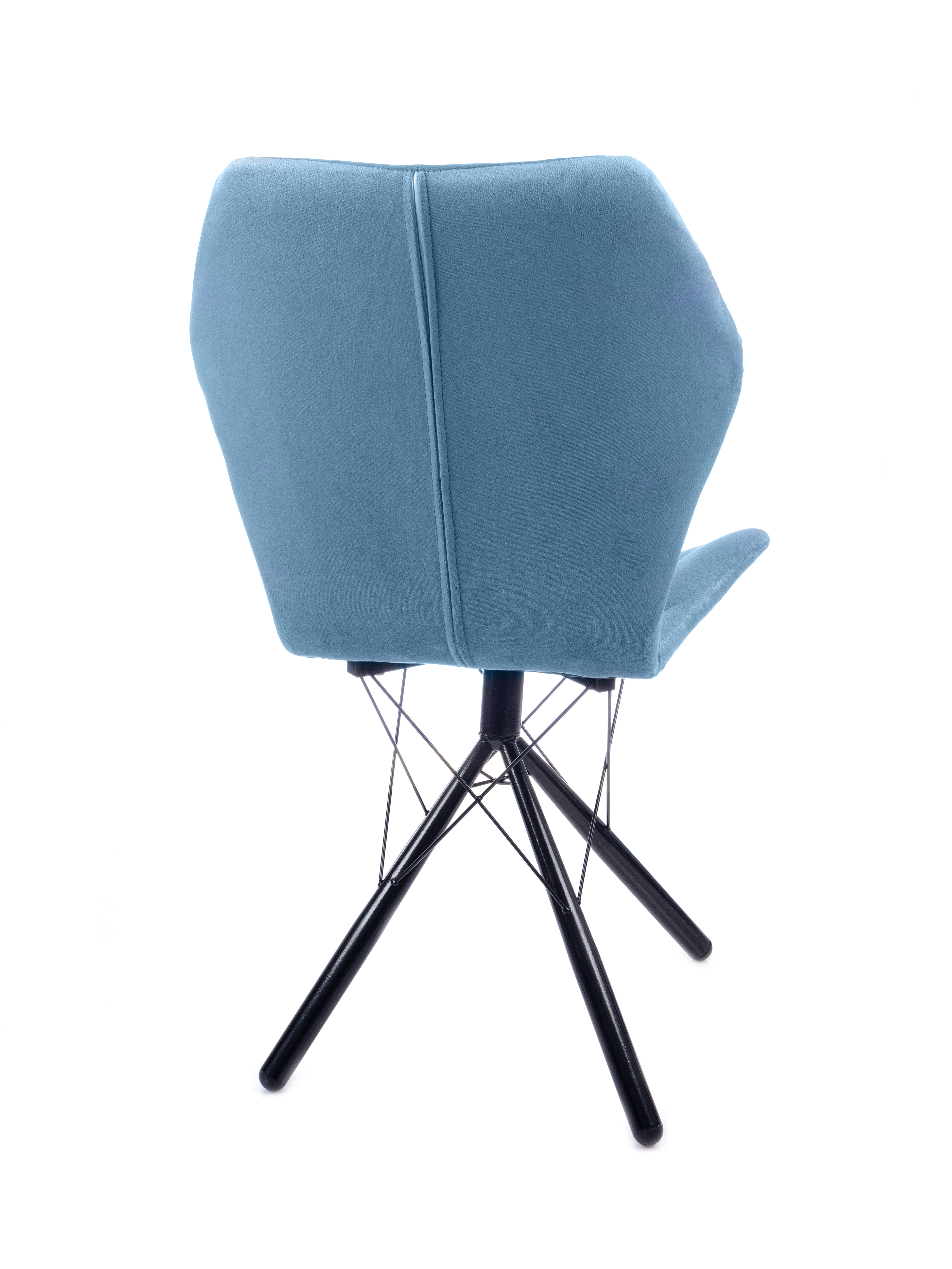 Изображение товара Обеденный стул М-group Бабочка 96 см Велюр черный в комплекте 2 шт