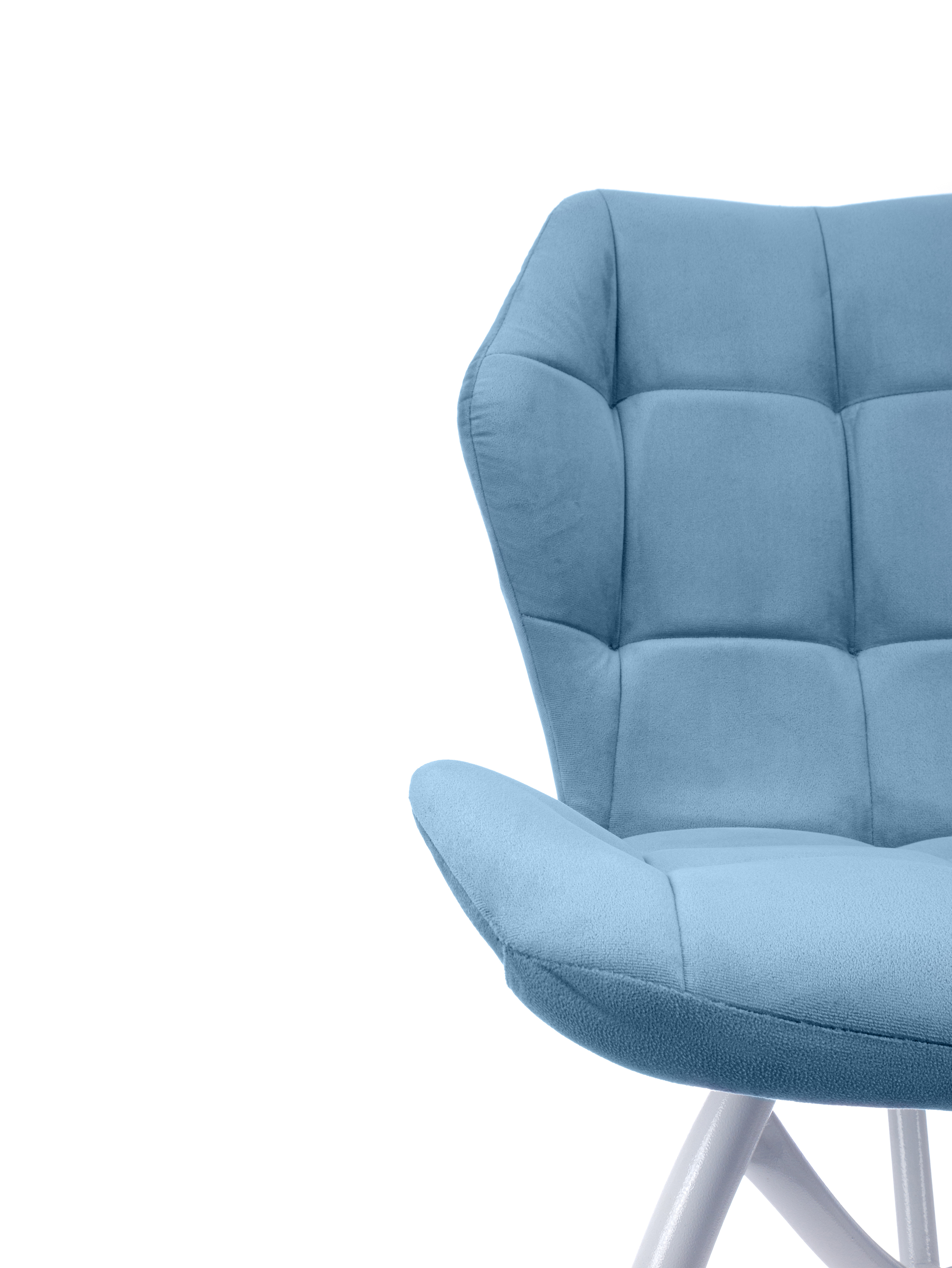 Изображение товара Стул M-group Бабочка 14080153 44x96x46 см велюр цвет белый 2 шт.