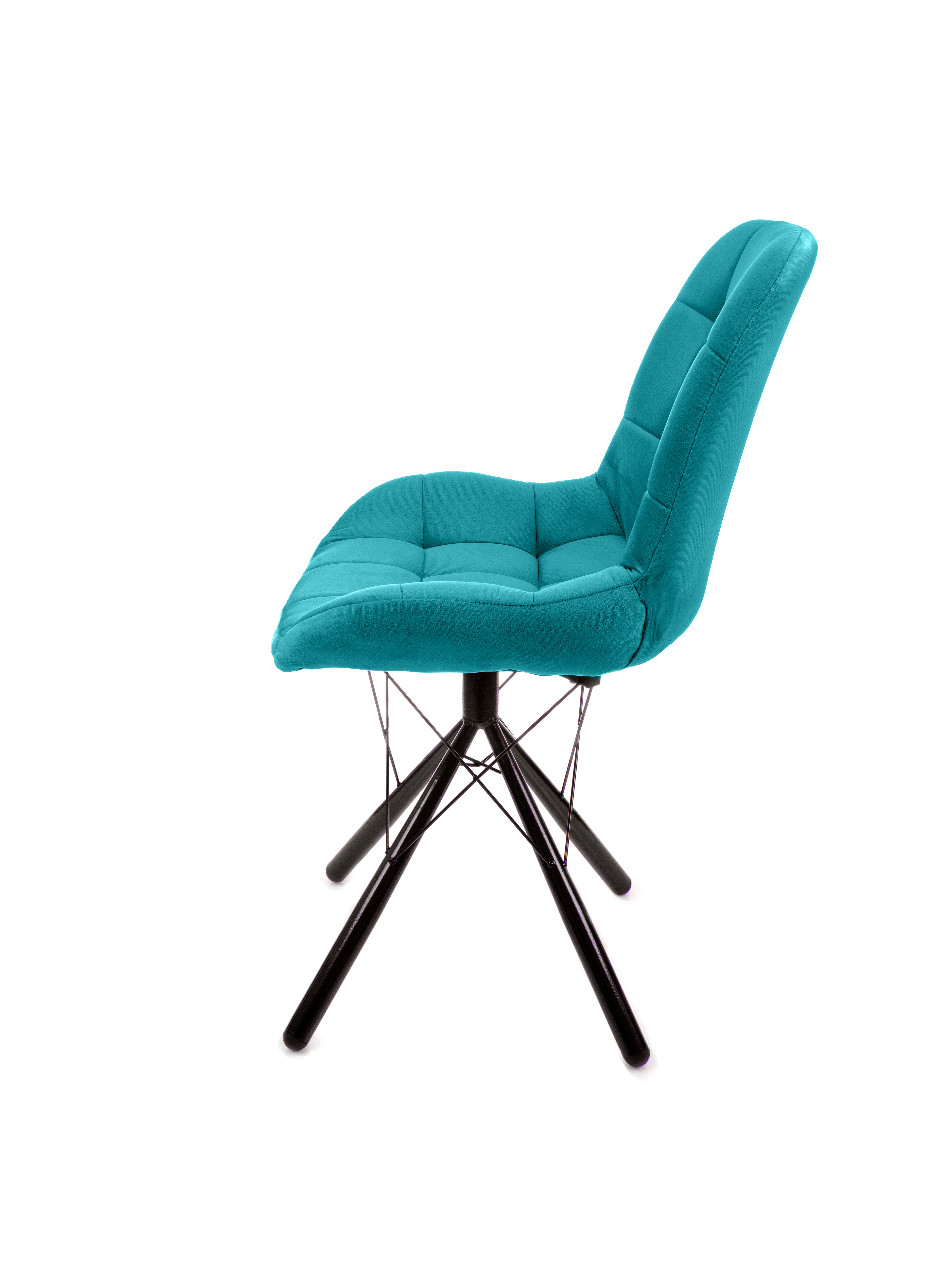 Изображение товара Обеденный стул М-Group Лира 14070451 с велюром и металлическими ножками, 2 шт.