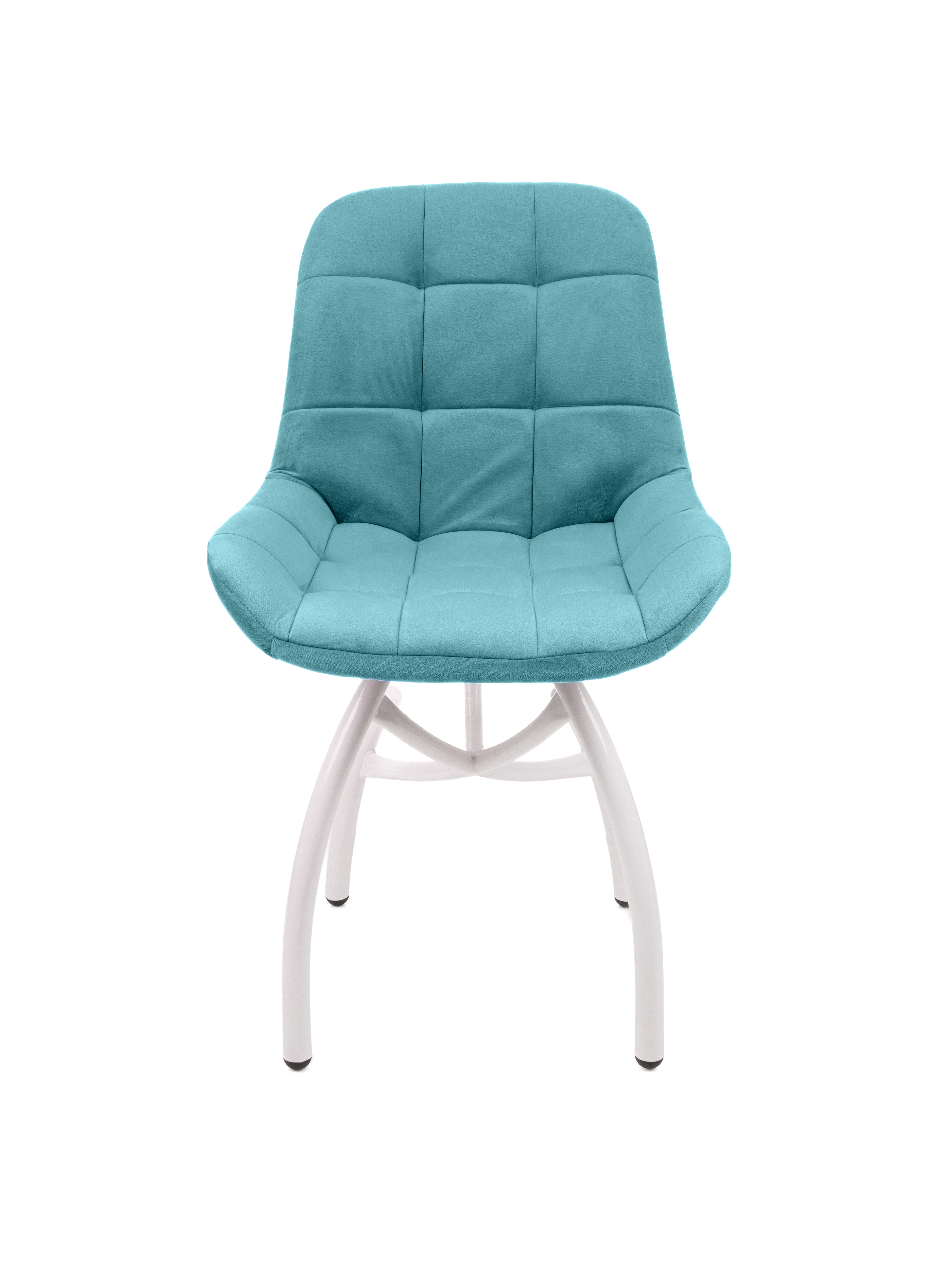 Изображение товара Стул M-group Лира 14060151 44x95x40 см велюр цвет белый 2 шт.