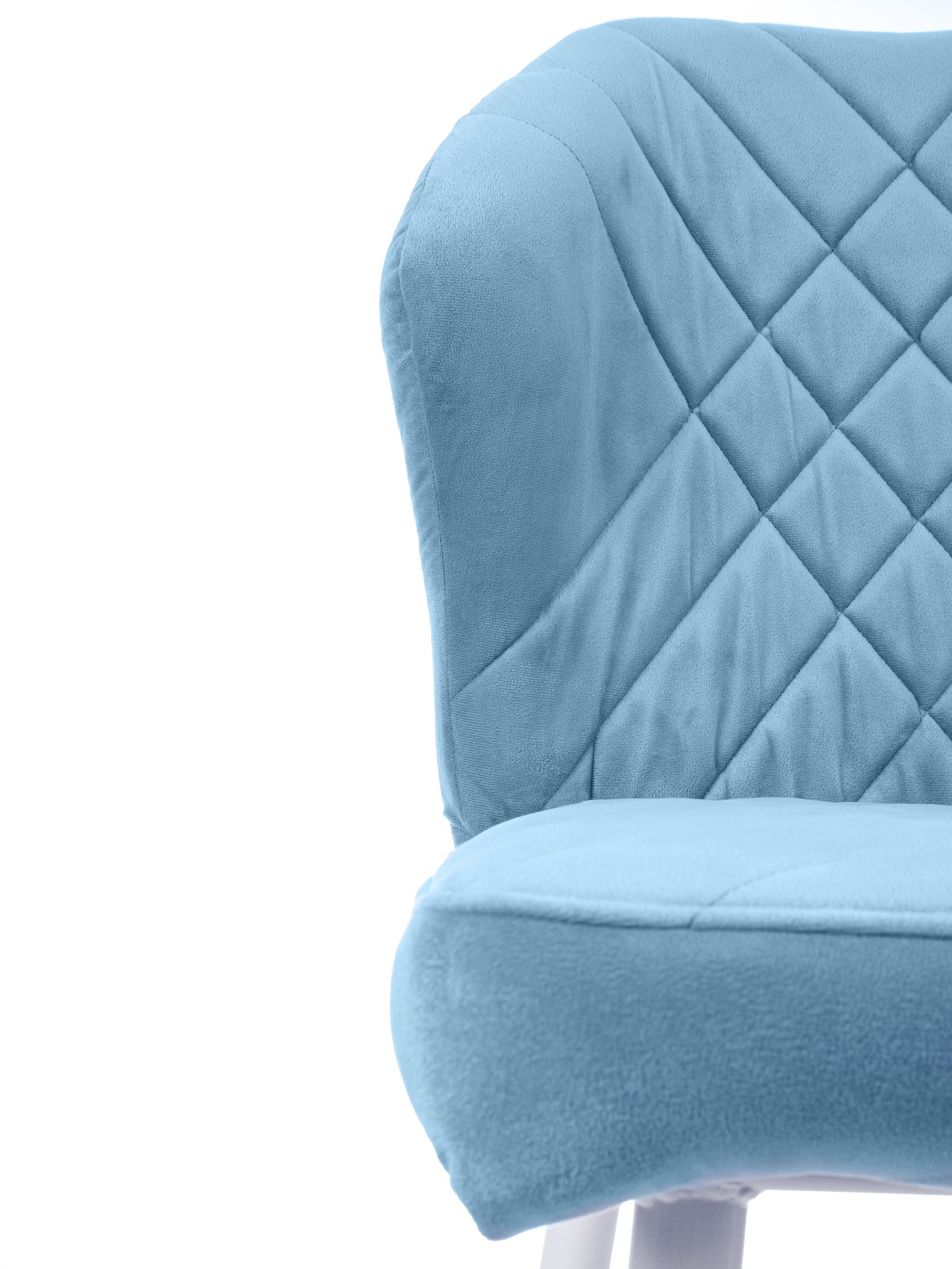 Изображение товара Стул Ницца 14010153 44x87x42 см велюр белый комплект 2 шт