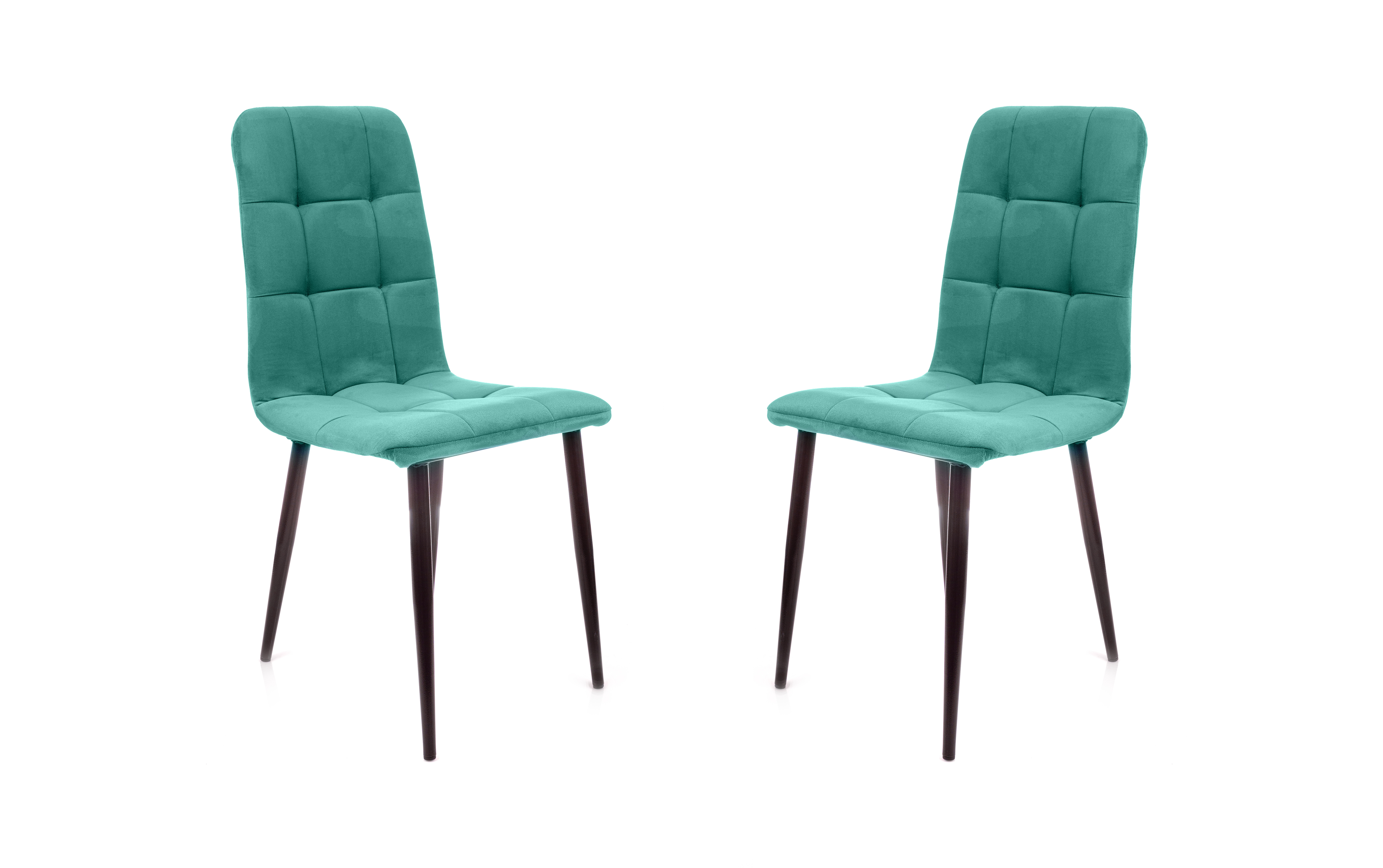 Изображение товара Стул M-group Леон 14050456 44x95x37 см велюр цвет черный 2 шт.