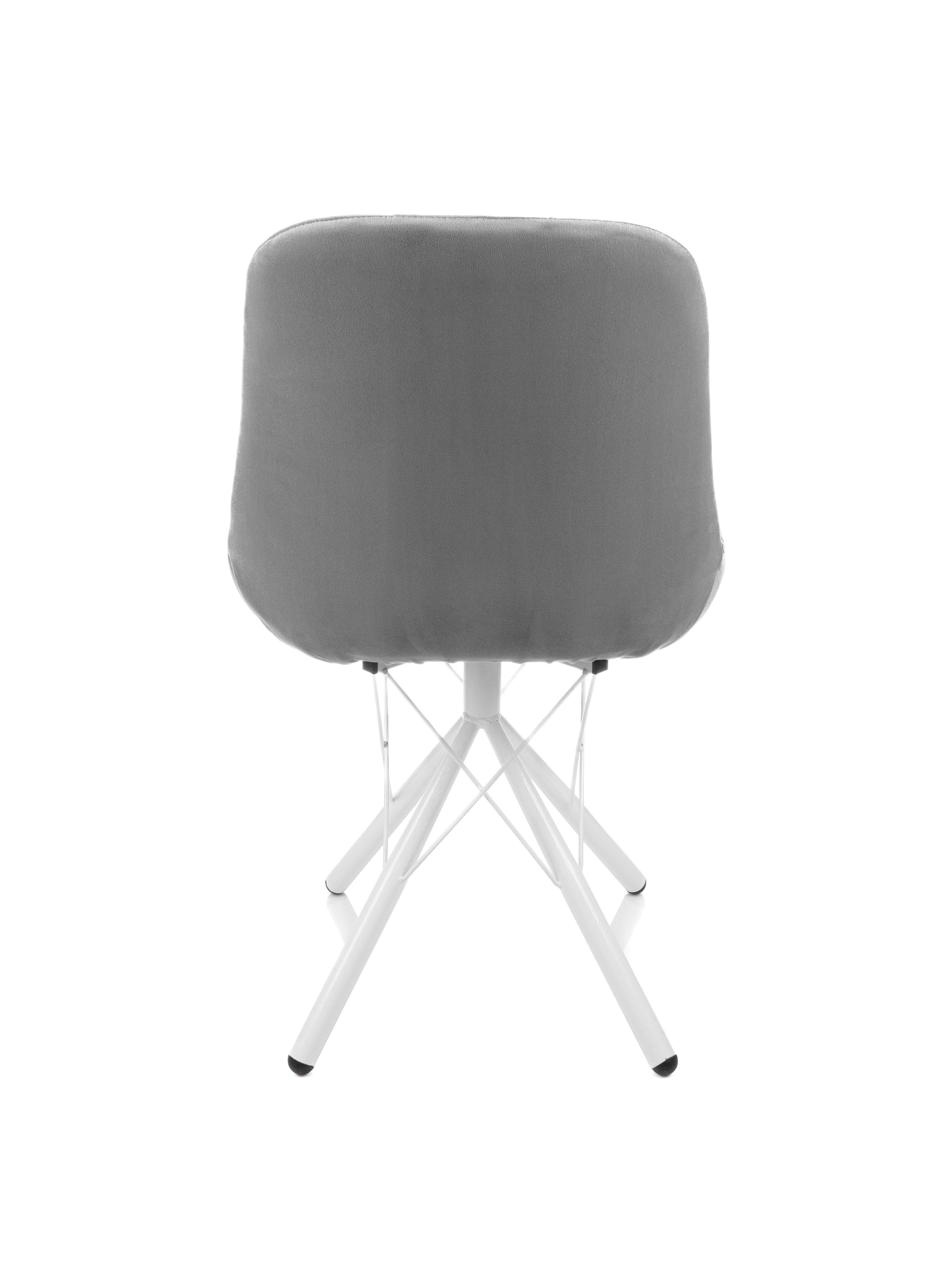 Изображение товара Обеденный стул M-group Лира 13070155 серый с белыми ножками, современный дизайн