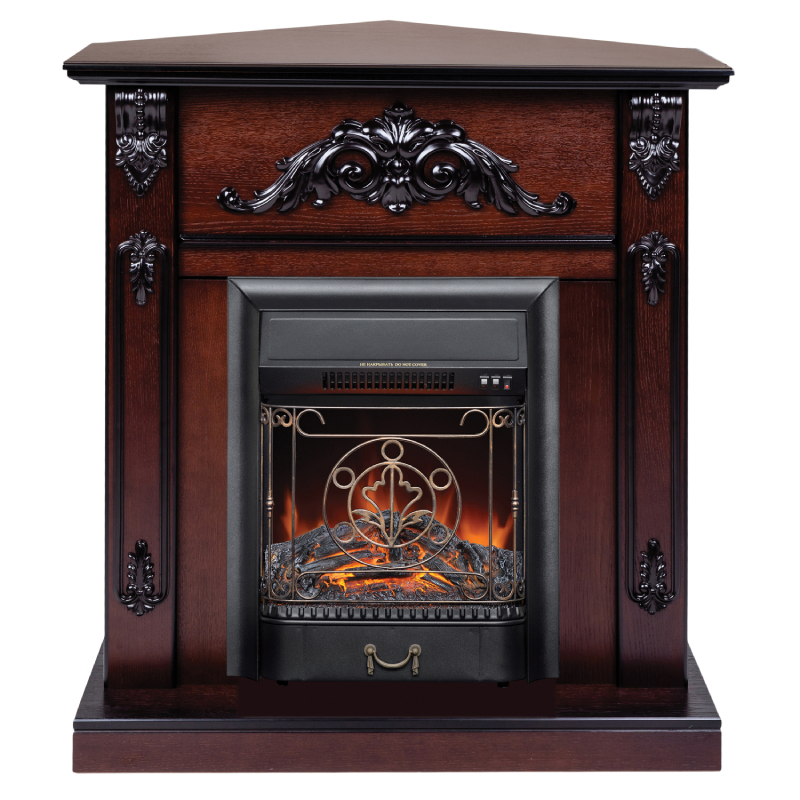 Изображение товара Каминокомплект Realflame Anita Corner STD/EUG AO + Majestic Lux BL цвет Дуб