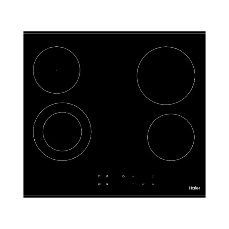Изображение товара Электрическая варочная панель Haier HHX C 64 DVB 59 см 4 конфорки цвет черный